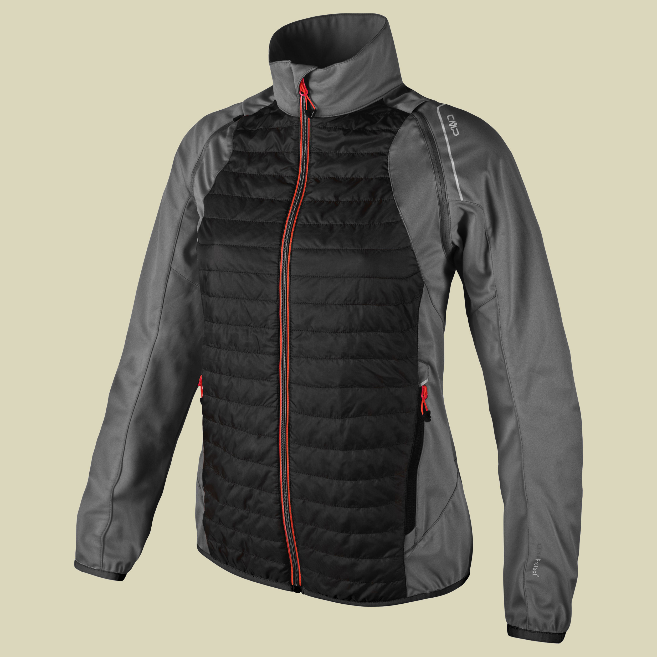 Woman Light Softshell Jacket 3A54866 Größe 34 Farbe U862 grey- nero bitter
