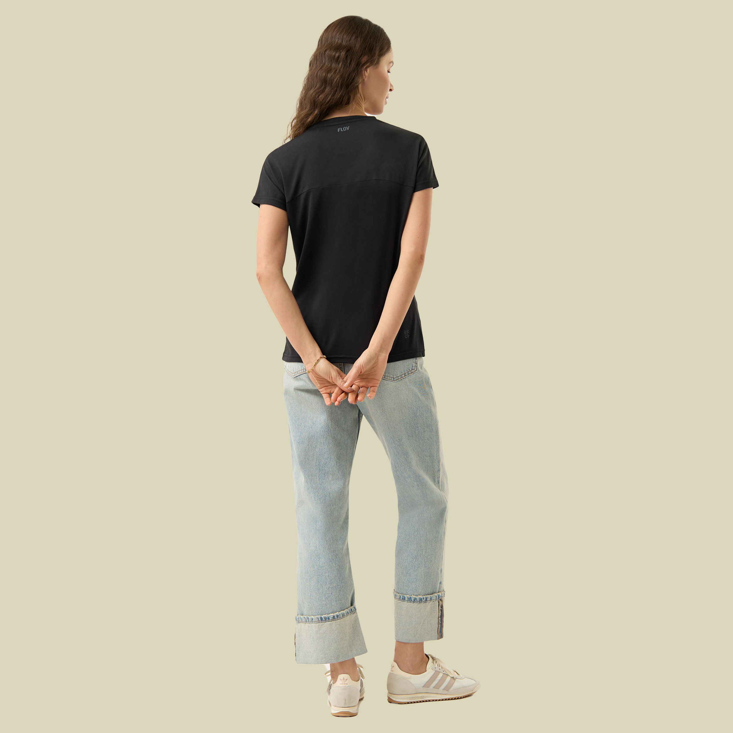 Pagosa Bamboo Lady T-Shirt L schwarz - black/dark grey