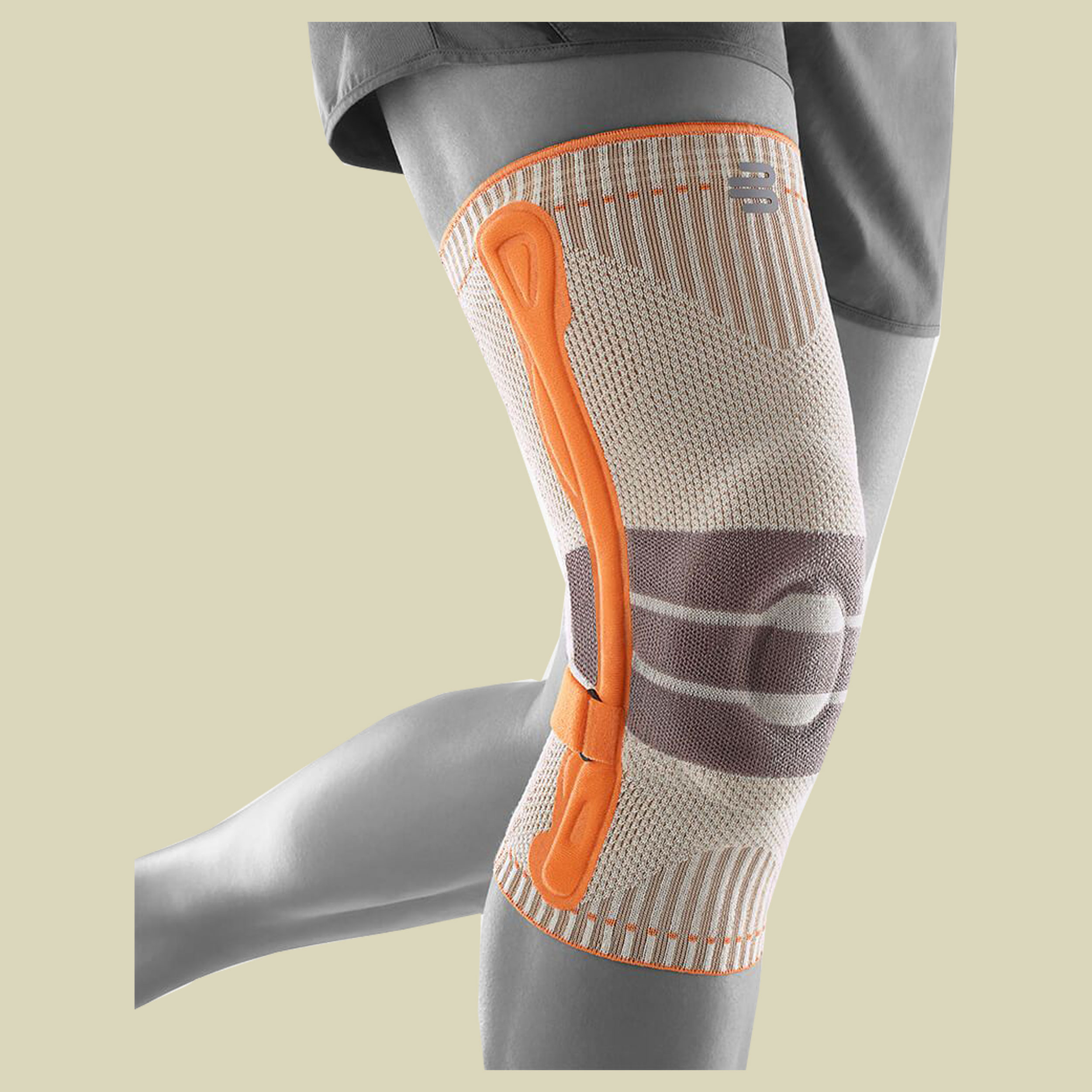 Outdoor Knee Support L mehrfarbig - sandstone-orange