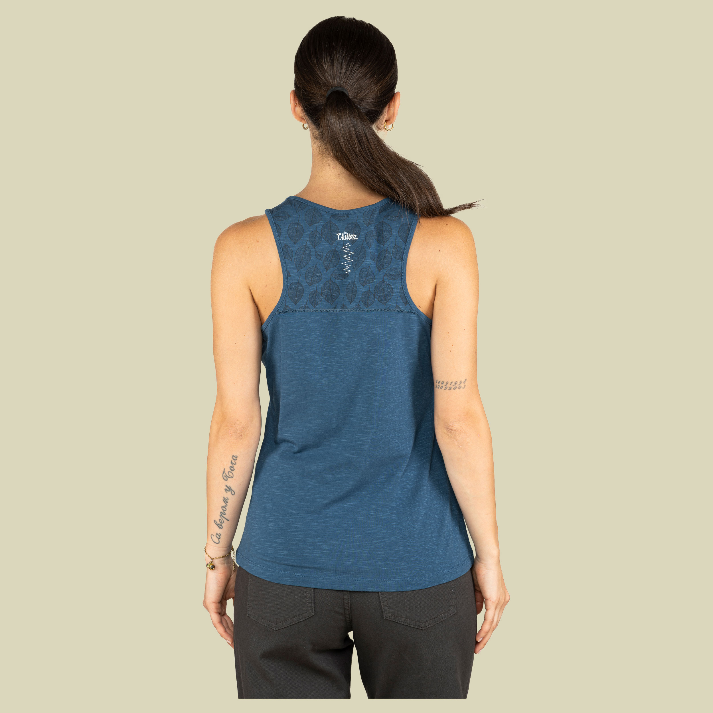 Korfu Leaves Women 42 blau - Farbe dark blue