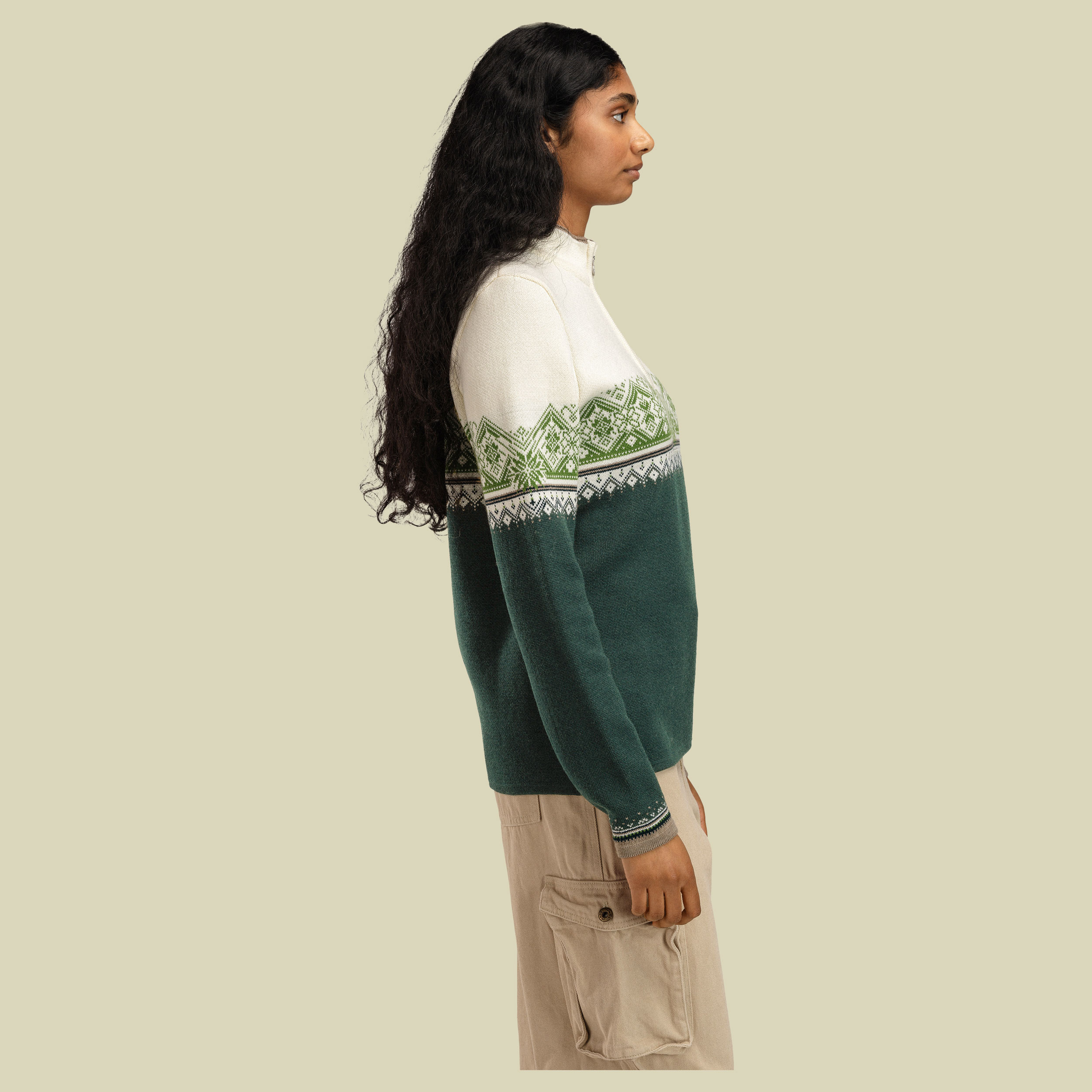 Moritz Sweater Women grün XL - pine green/off white/spring green