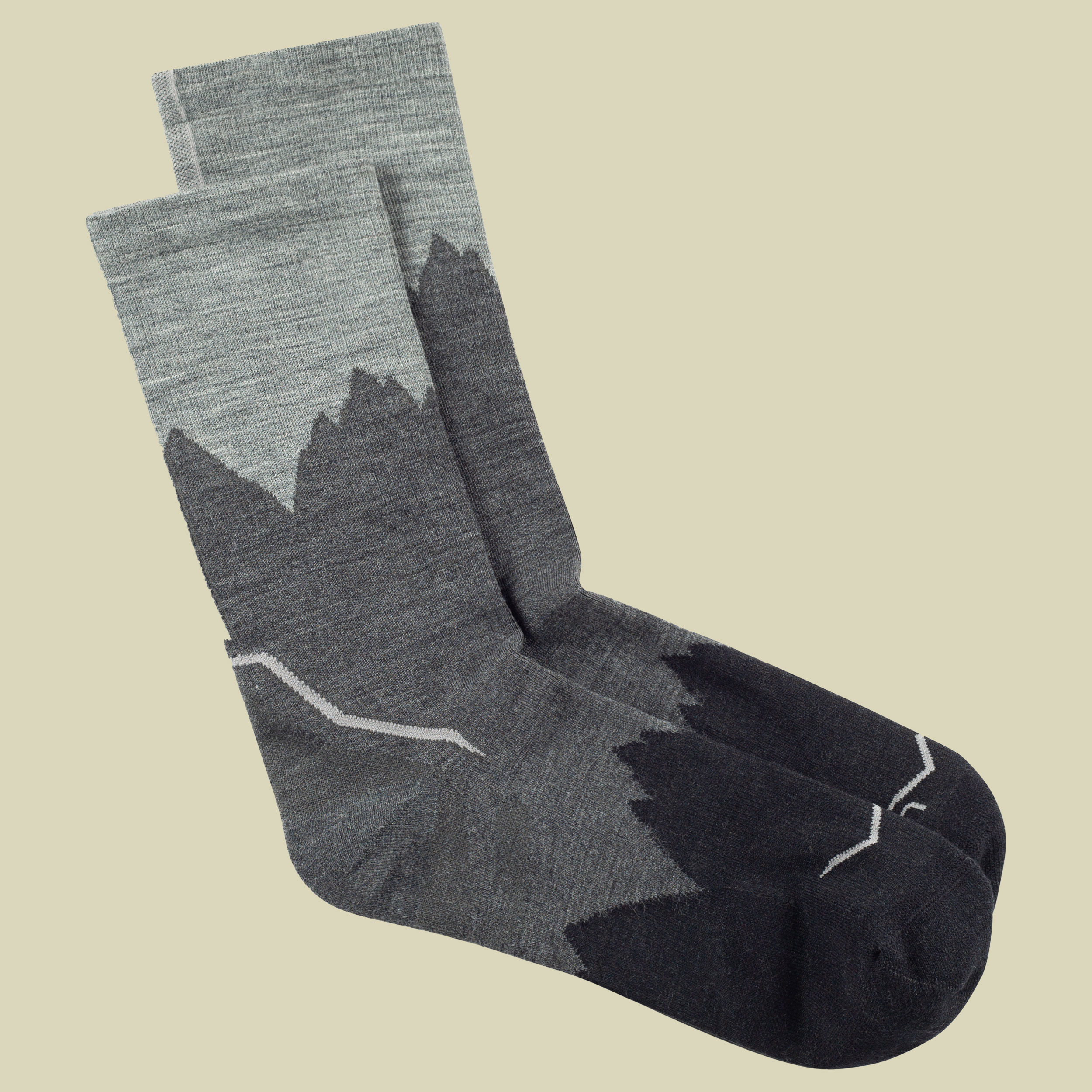 Merino Lightweigt Crew Socken XL (45-47) schwarz - LWC3 black