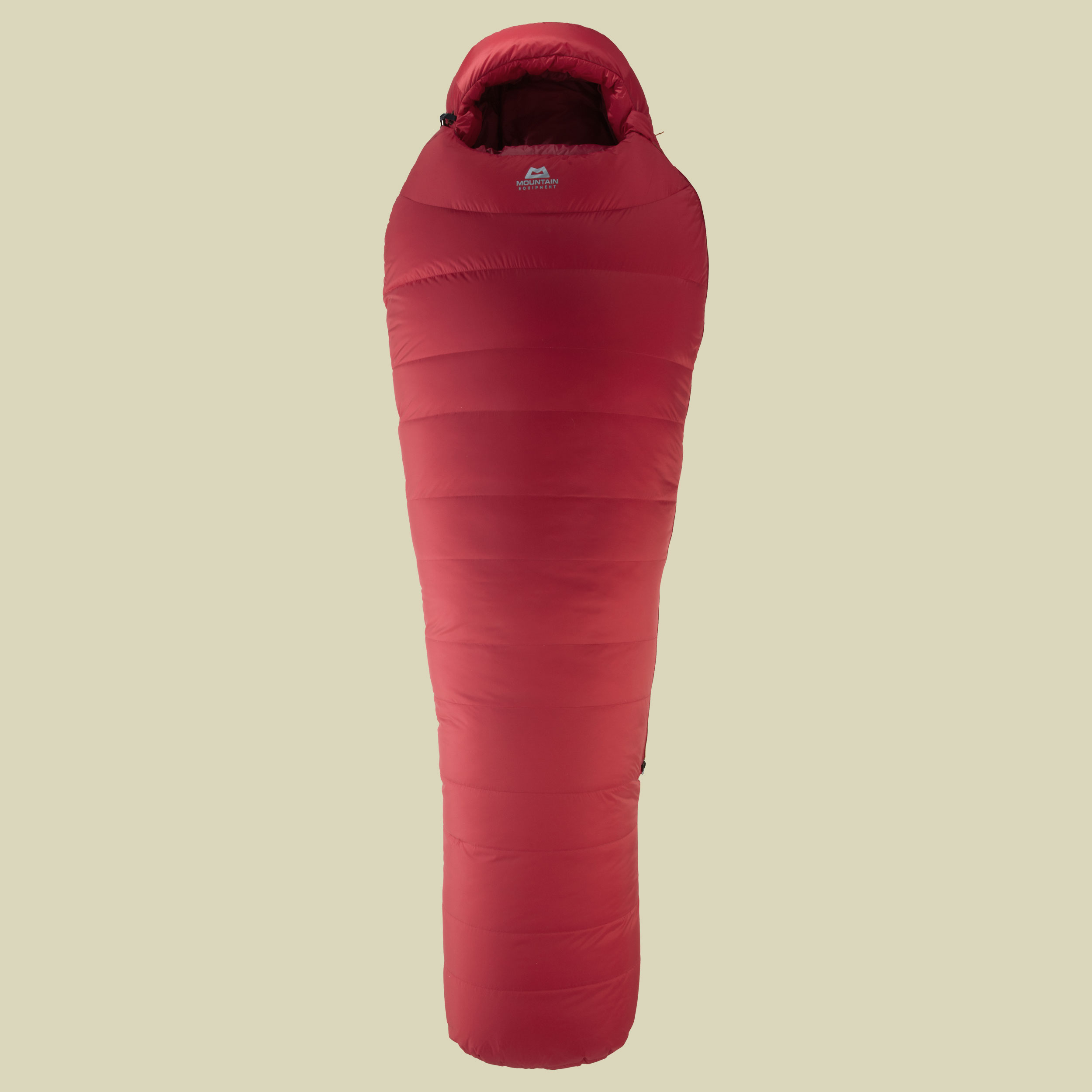 Glacier Expedition Long bis Körpergröße Schlafsack 200 cm Farbe imperial red, Reißverschluss Schlafsack links