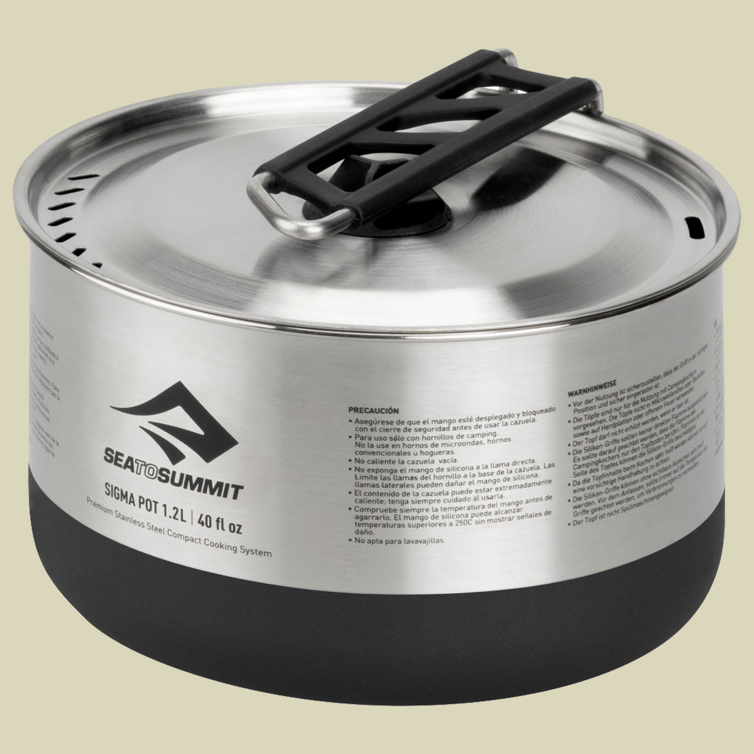 Sigma Pot Volumen 1,2 Farbe silver