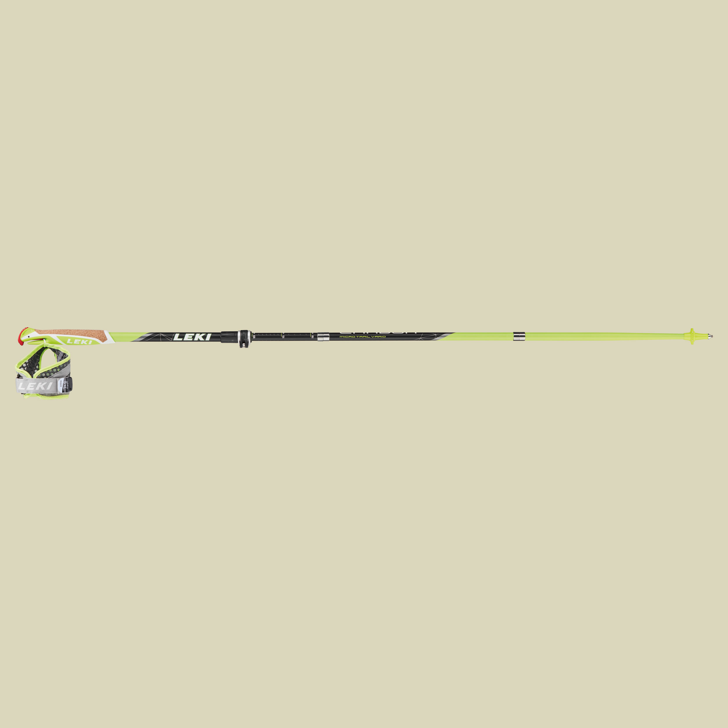 Micro Trail Vario Länge 110-130 cm Farbe grün-schwarz-anthrazit-weiß