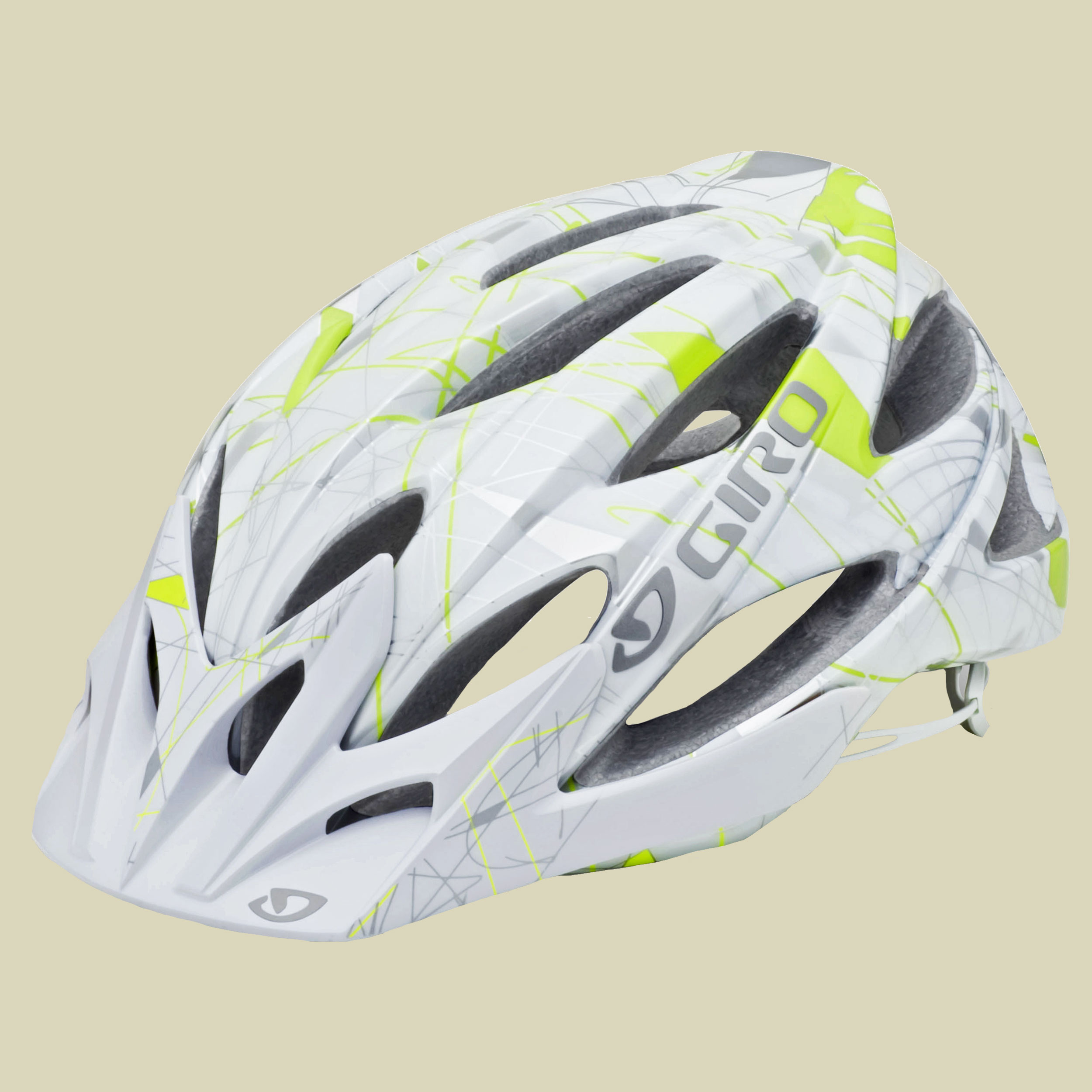 Xara 2013 Kopfumfang M 55-59 cm farbe pearl white/highlight yellow scribs