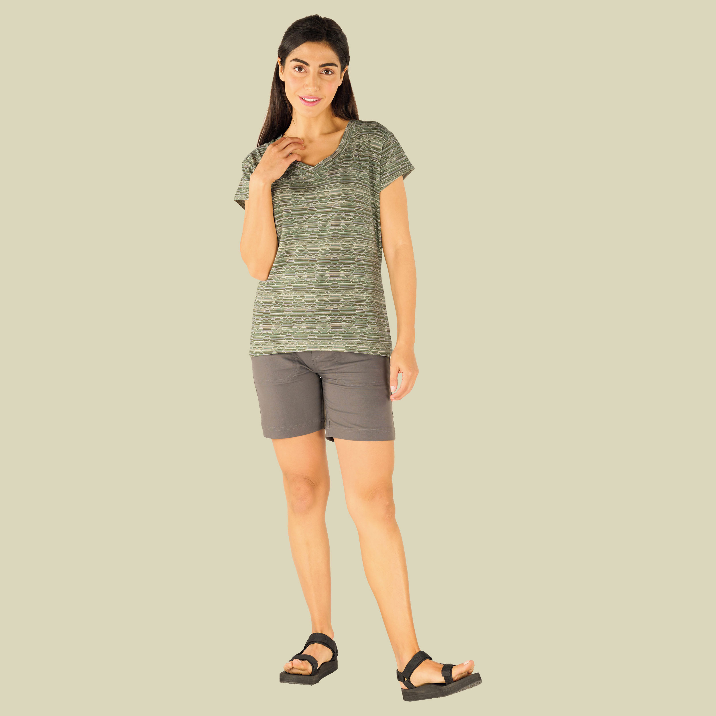 Neha V-Neck Tee Women mint M - Farbe light hydra barely there