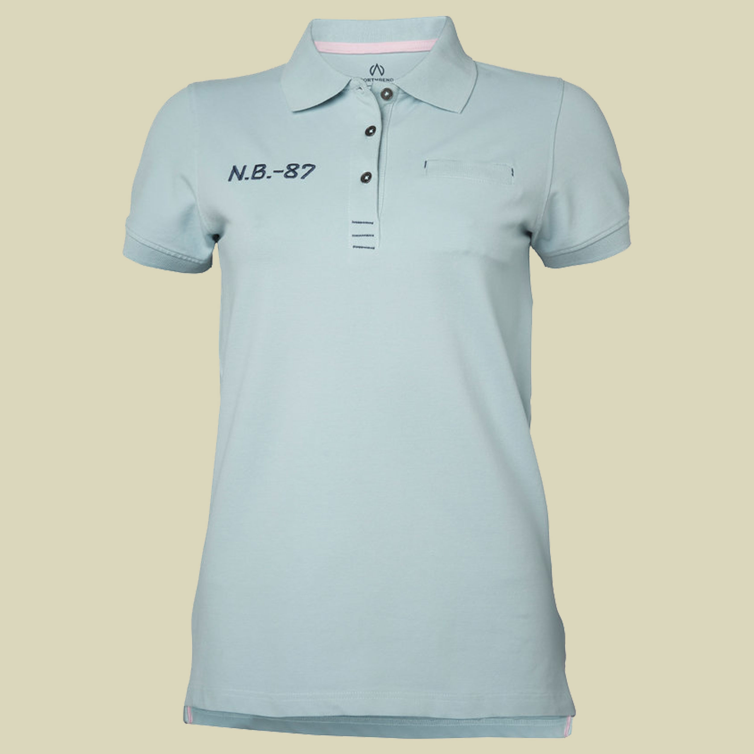 Carly Pique Poloshirt Damen Größe S Farbe hellblau 5001