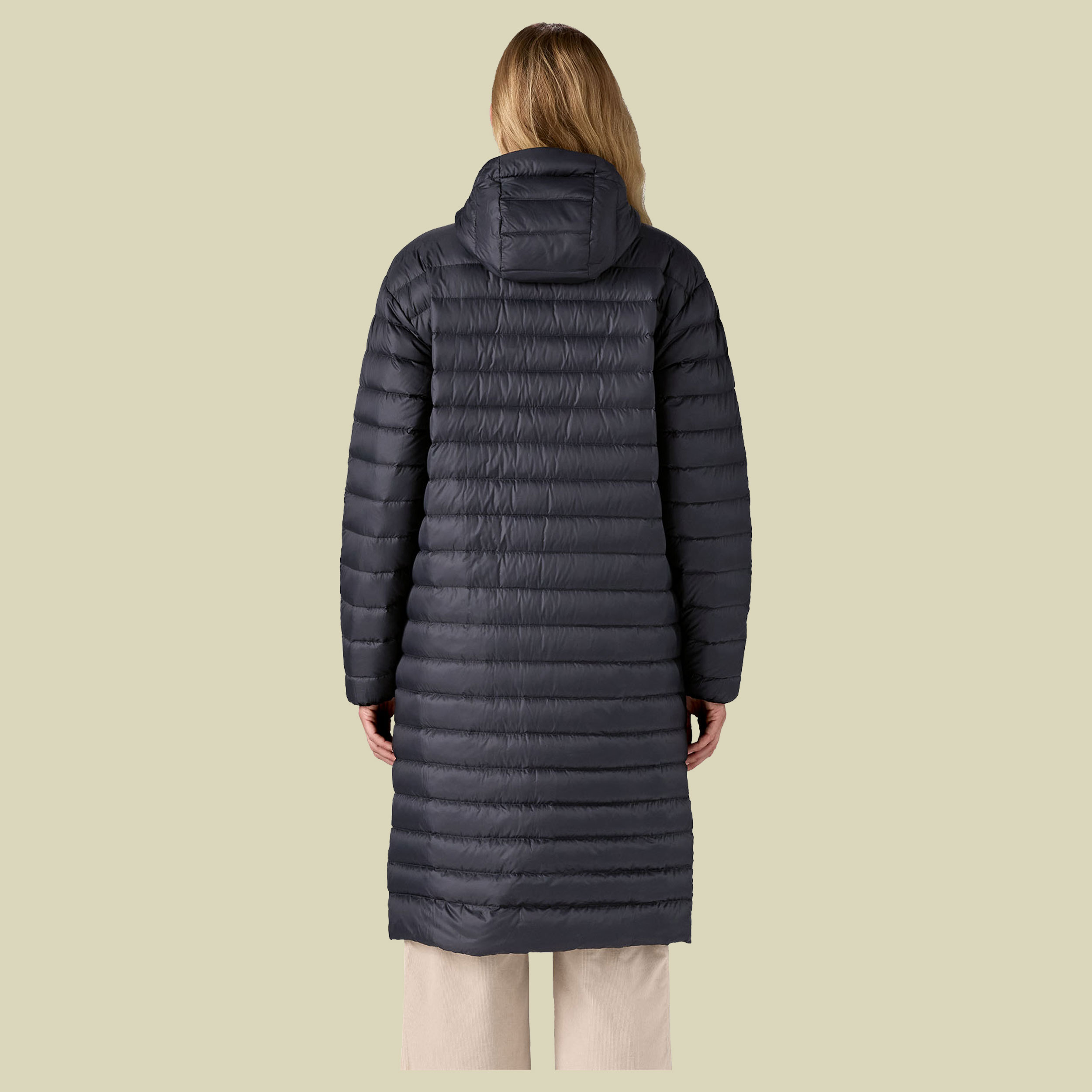 Recycled Down Sweater Parka Women XS schwarz - black