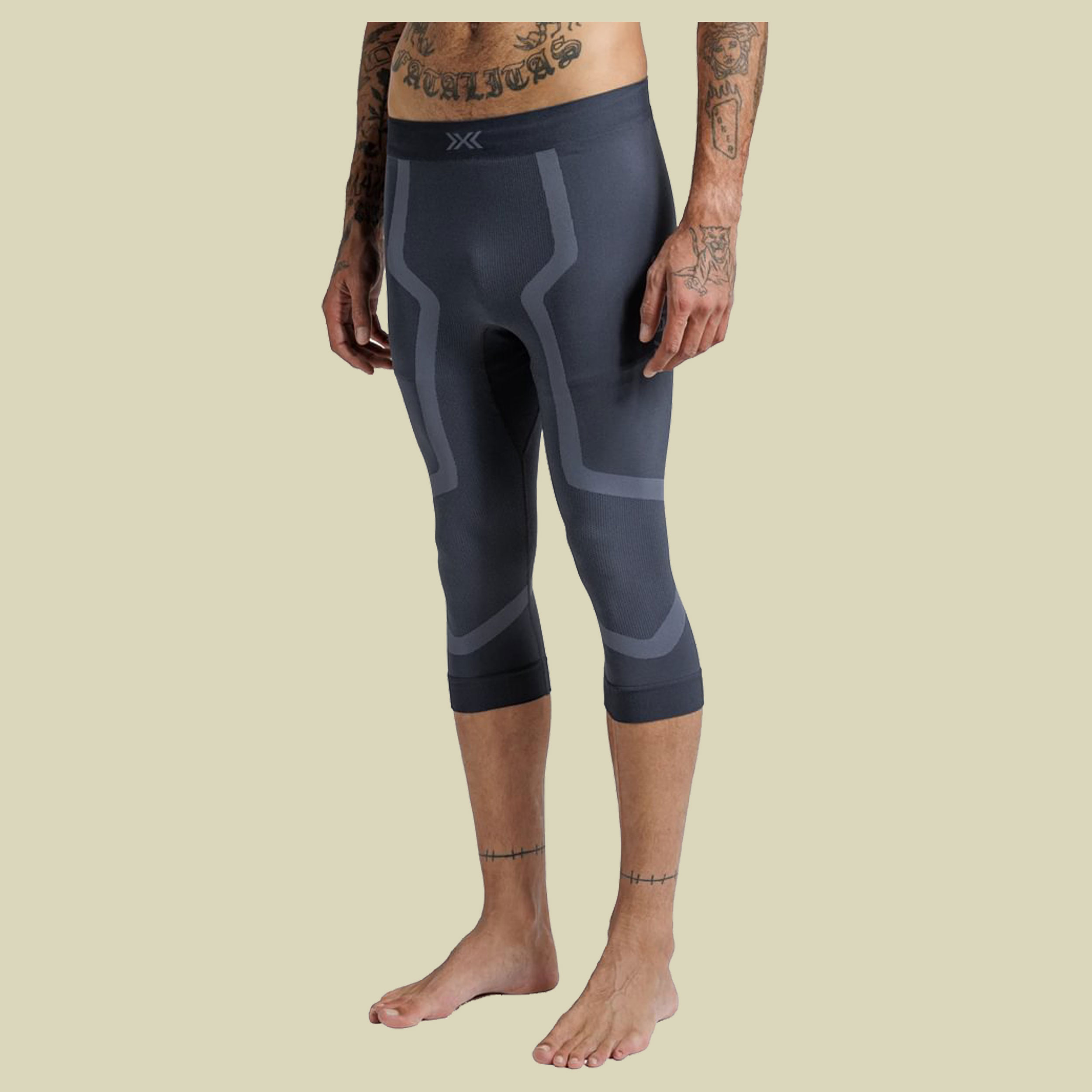 X-Bionic X-Ential 3/4 Tights Men XL grau - anthracite