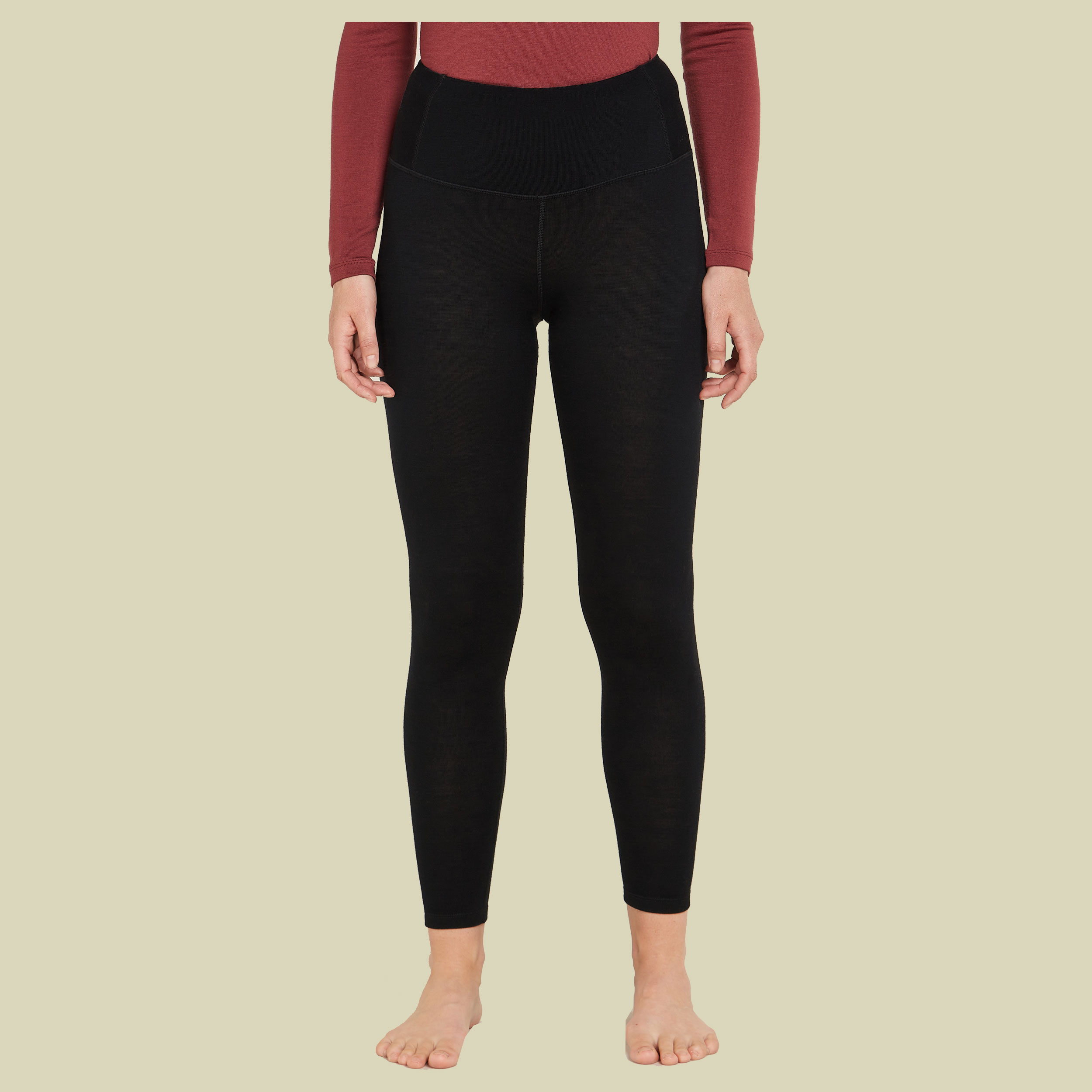 Merino 260 Tech High Rise Leggings Women XS schwarz - black