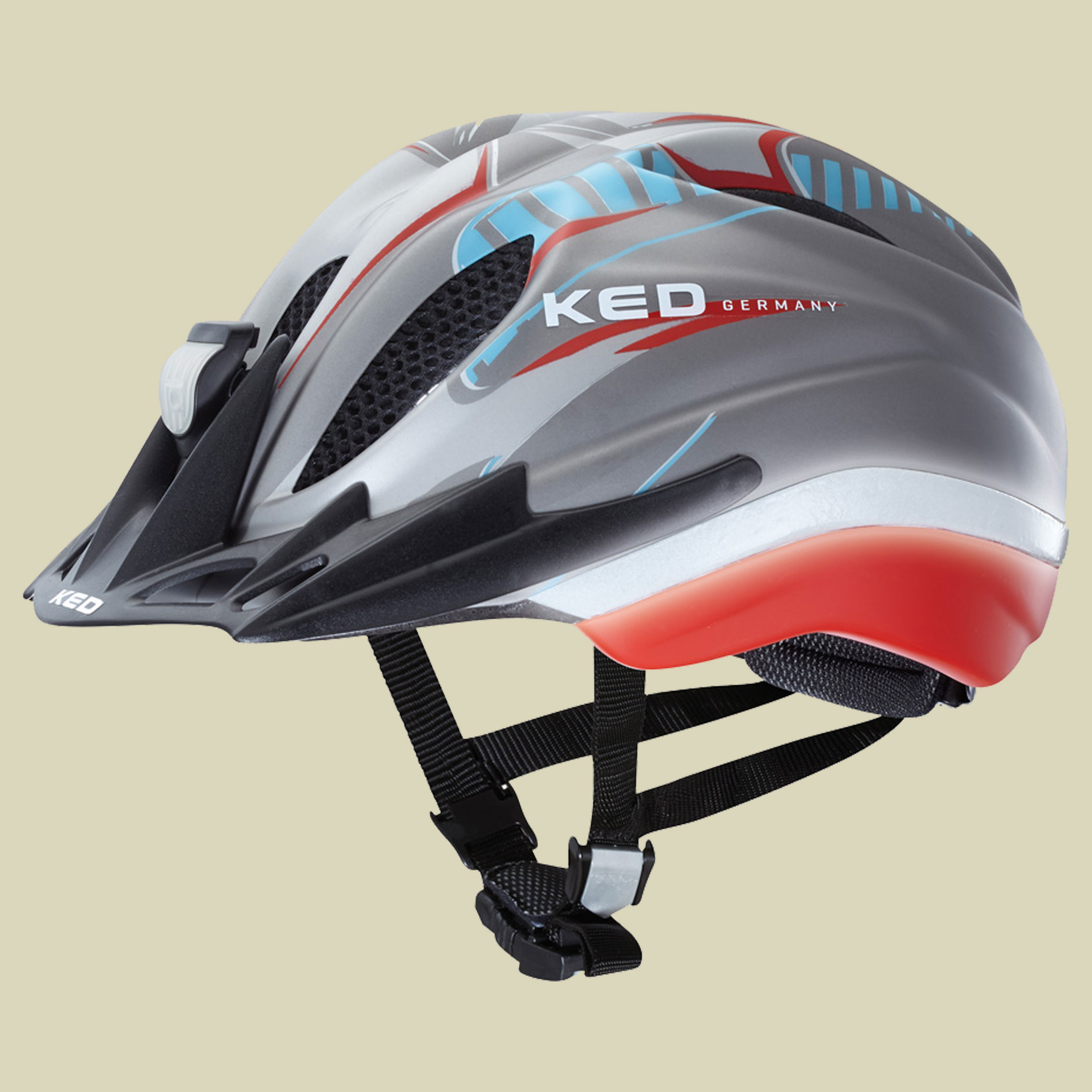 Meggy Reflex Kopfumfang M 52-58 cm Farbe grey red matt