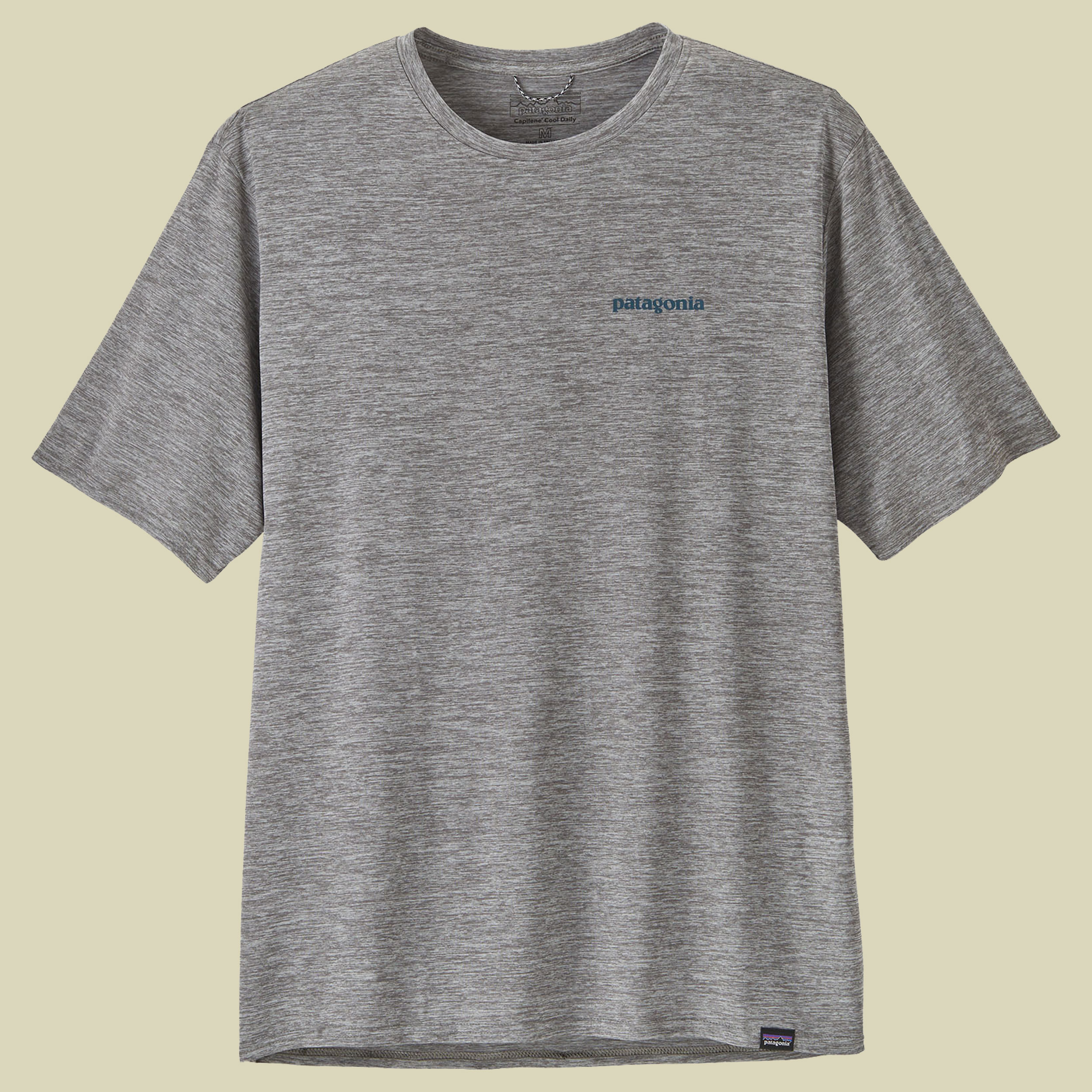 Capilene Cool Daily Graphic Shirt - Waters Men XL grau - boardshort logo abalone blue: feather grey
