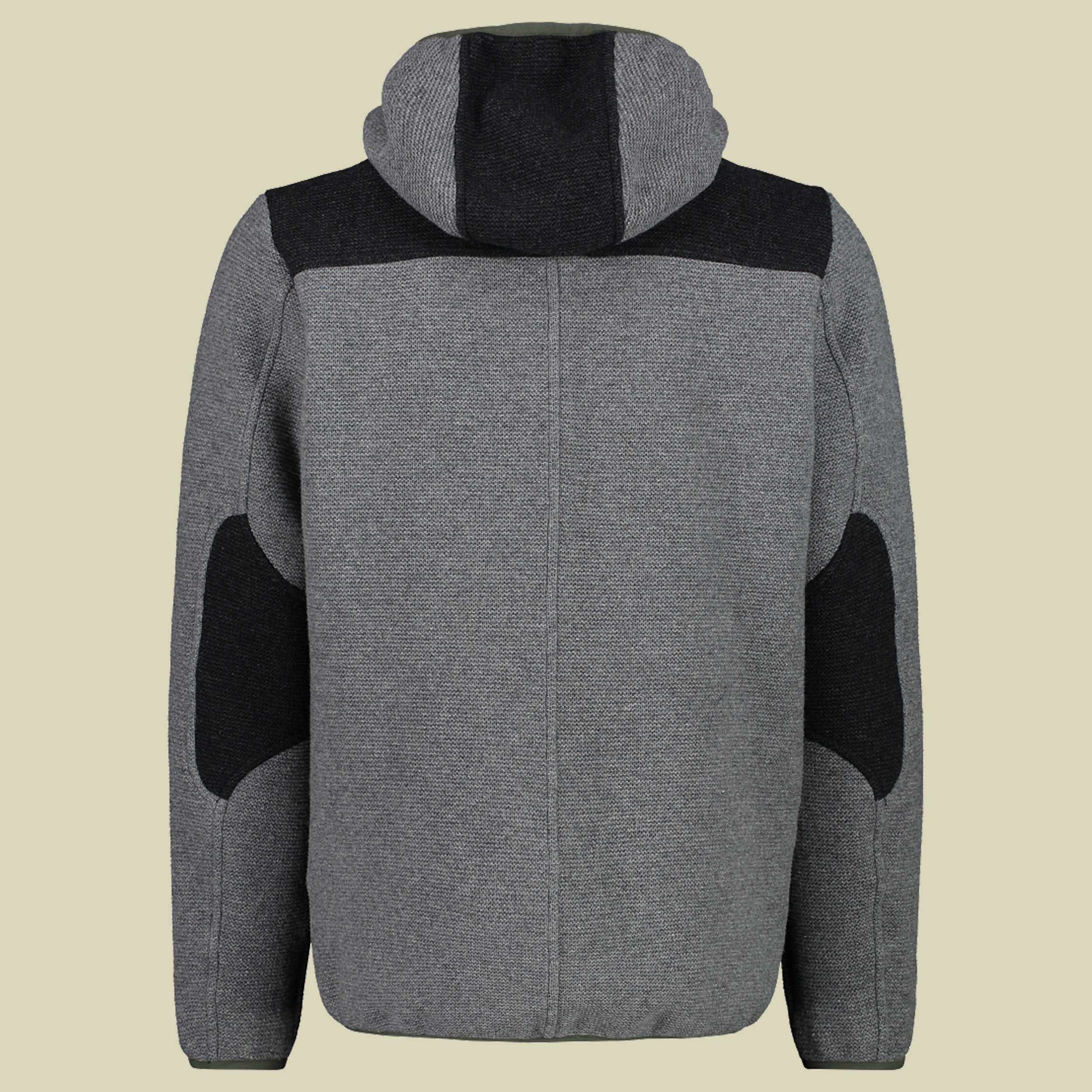 Man Jacket Fix Hood Bonded Wooltech 32M1817 Größe 54 Farbe 80UD fumo melange