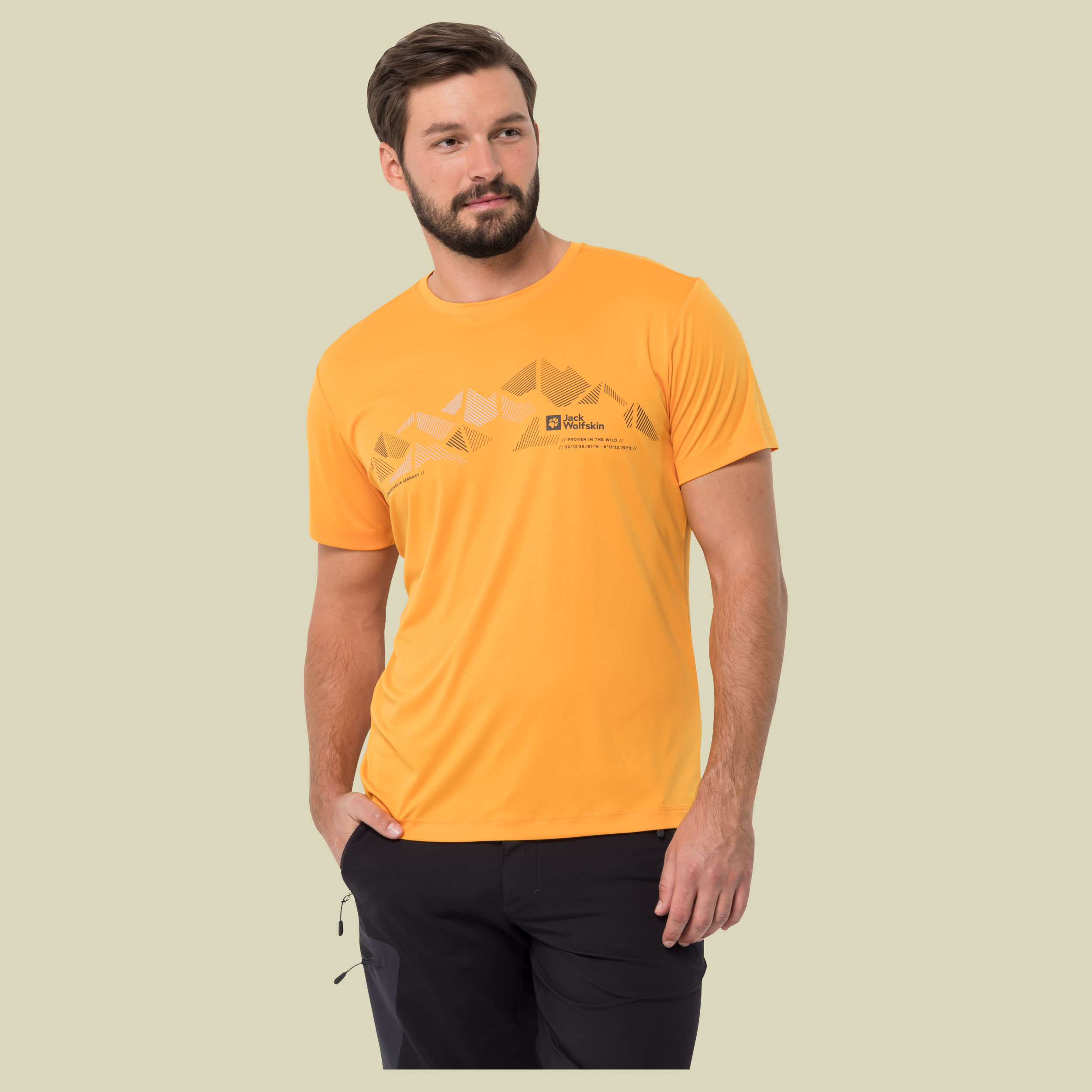 Peak Graphic T Men Größe XL Farbe orange pop