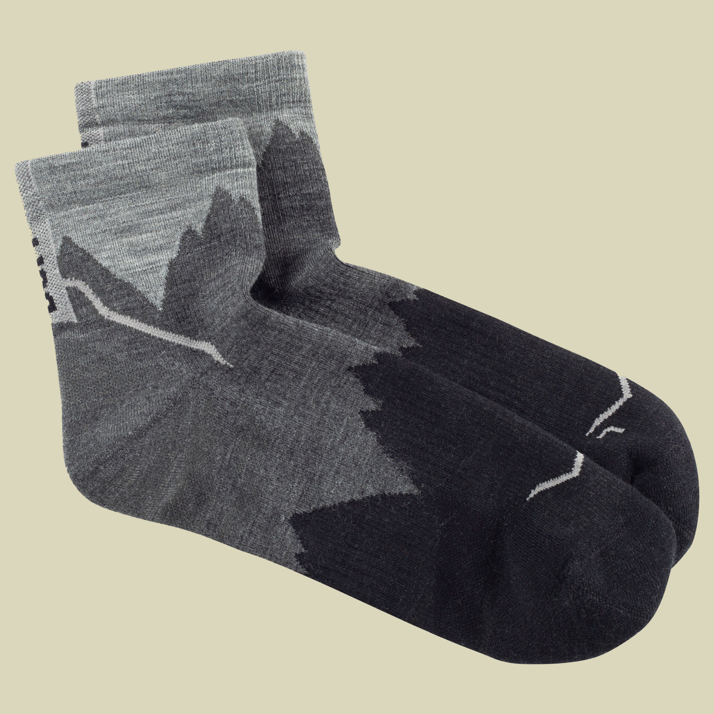 Merino Lighweight Quarter Socken XL (45-47) schwarz - LWQ3 black