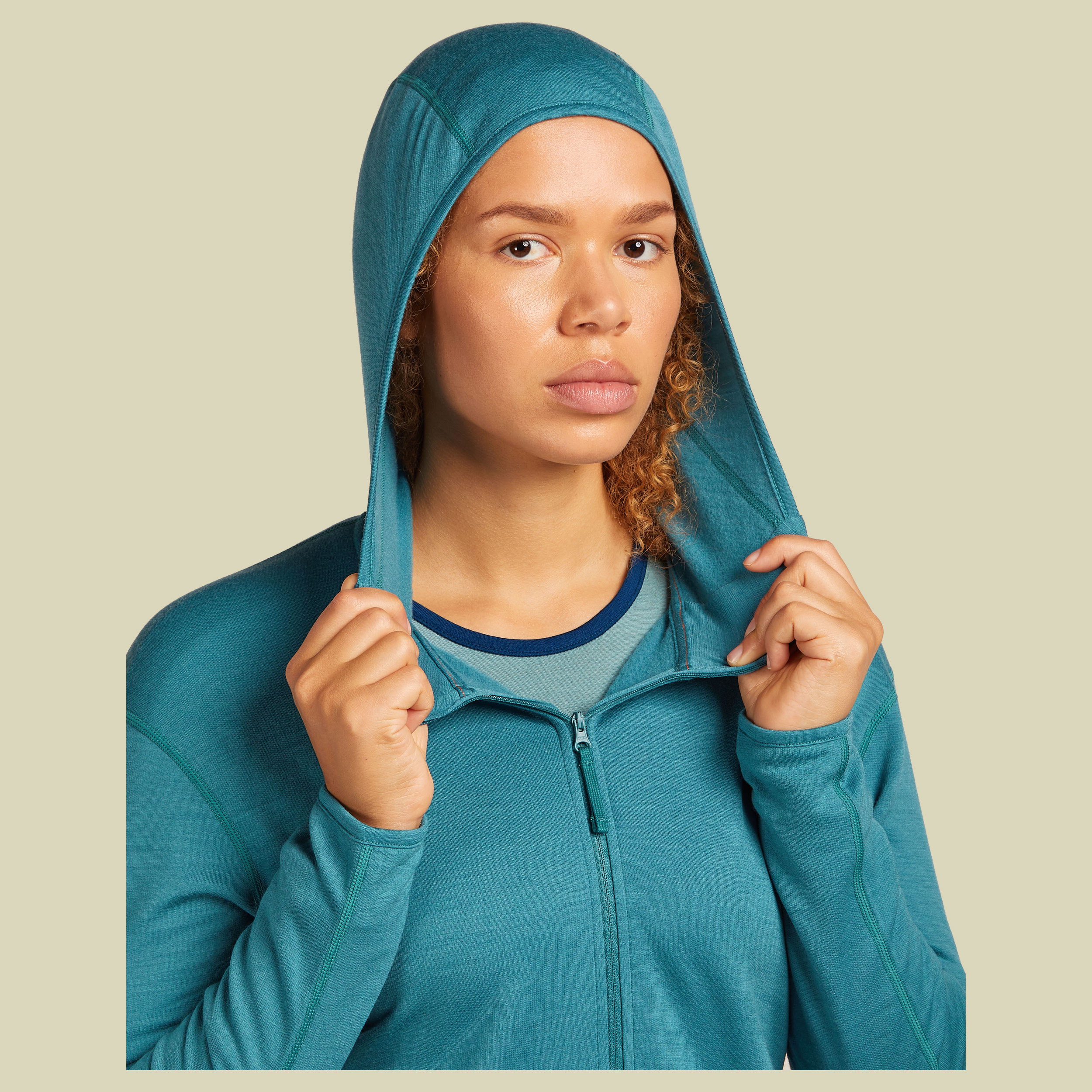 Merino 360 RealFleece Elemental LS Zip Hoodie Women Merino 360 RealFleece Elemental LS Zip Hoodie Women S topaz