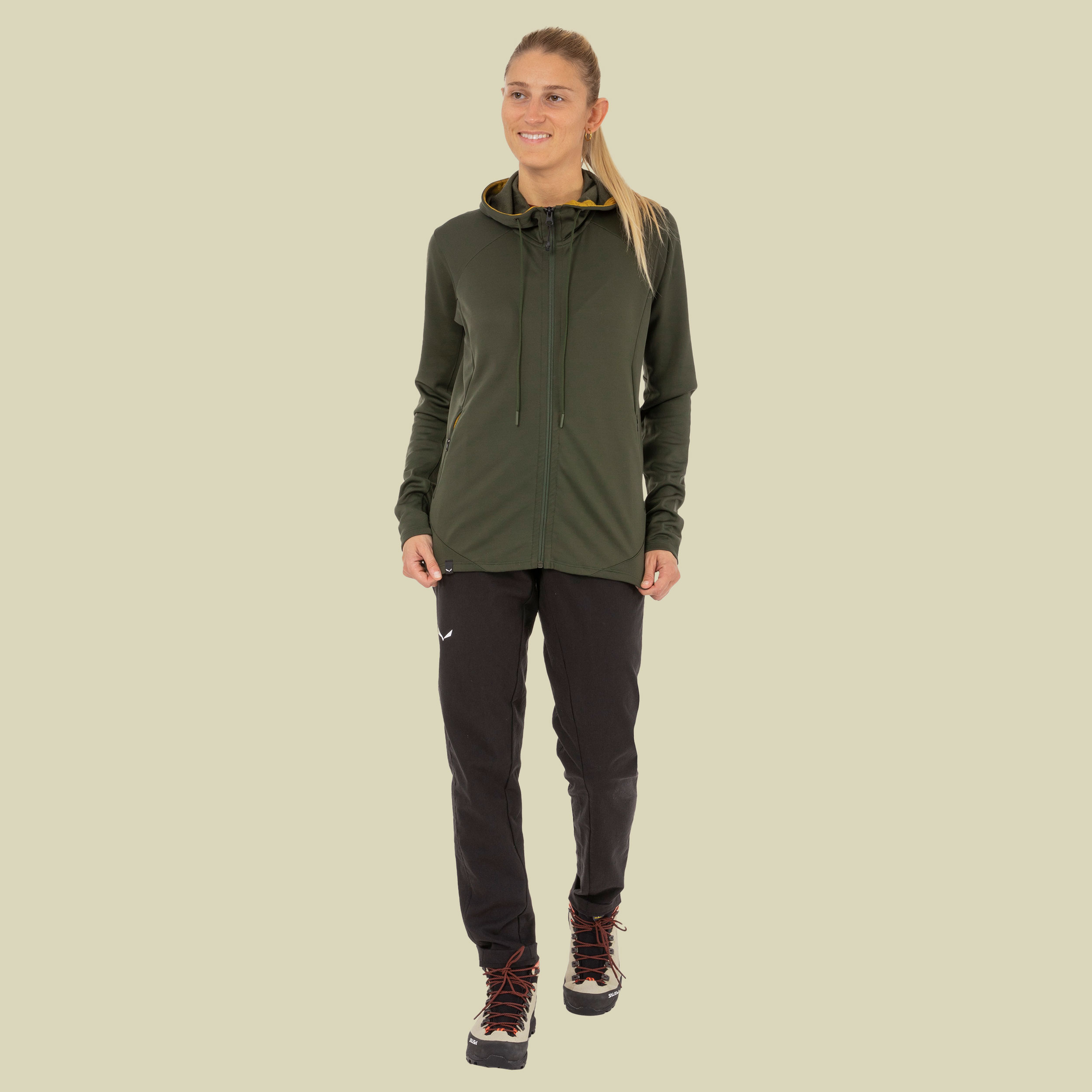 Fanes Merino HD Jacket Women Größe 38 Farbe dark olive