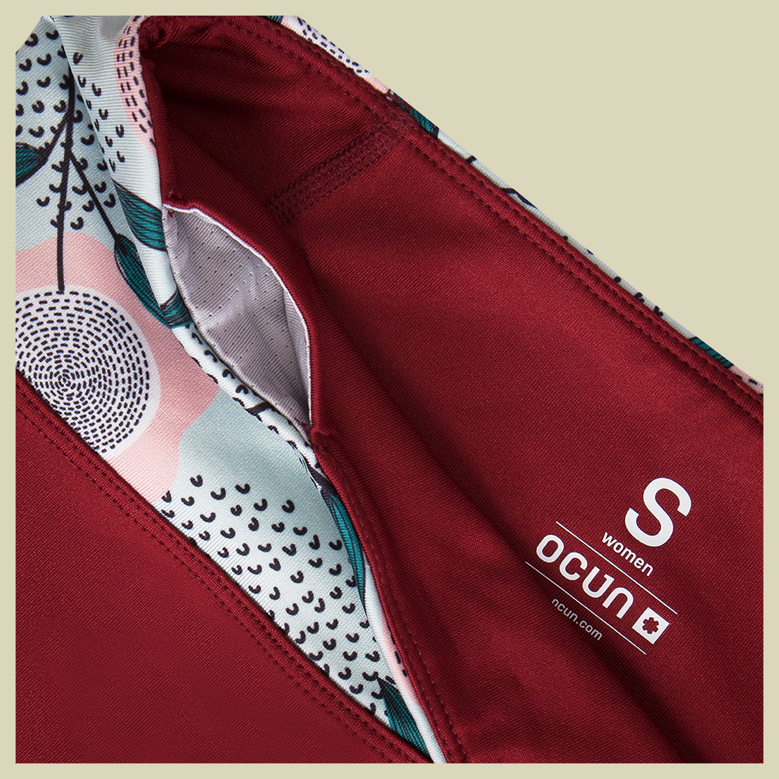 Rhea 3/4 Leggings Größe L  Farbe wine merlot