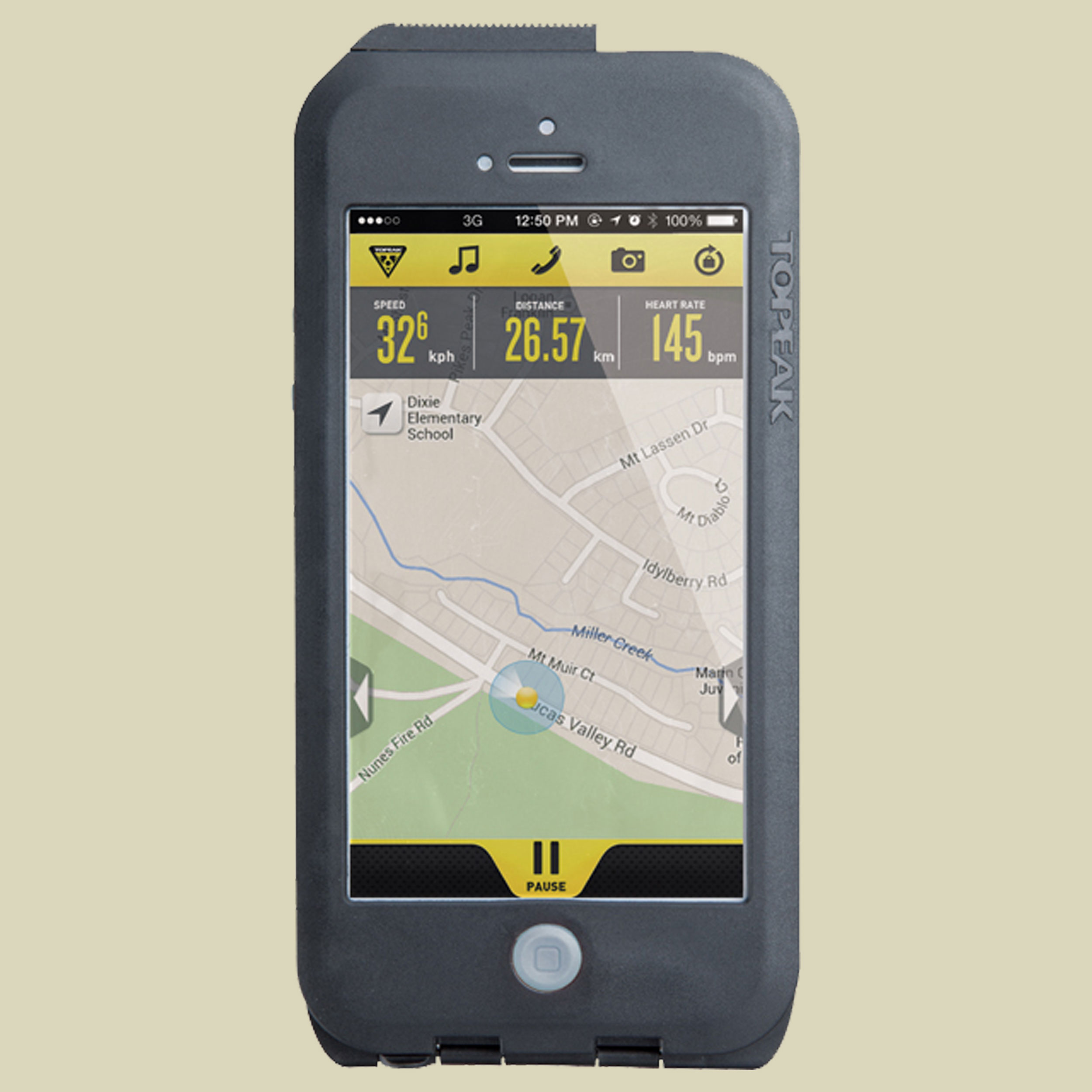 Weatherproof Ridecase für iPhone 5/5s mit Halterung