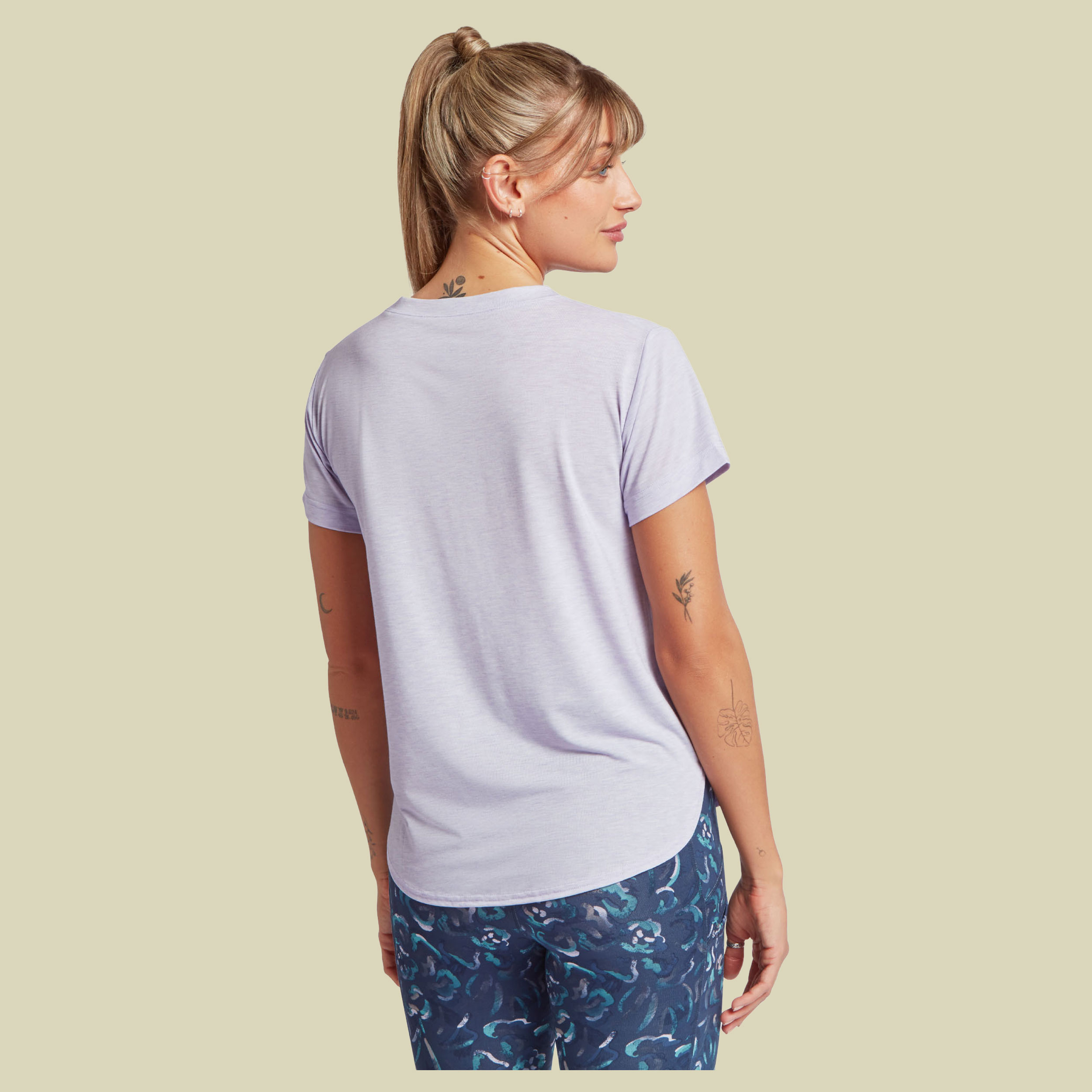 Asha Crew Women L lila- Farbe lavender