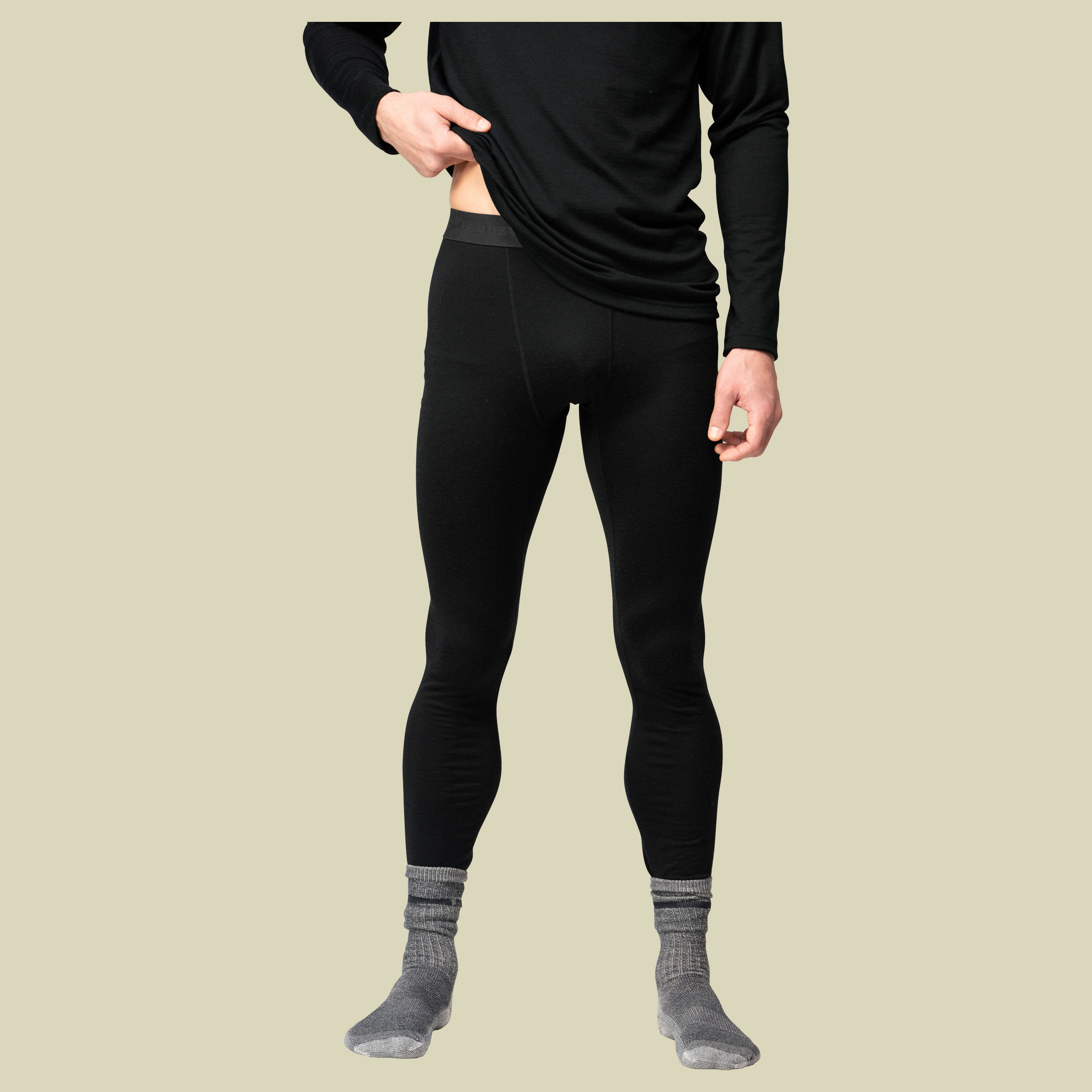 Breeze Plus Merino 200 Longs Men XXL schwarz - black