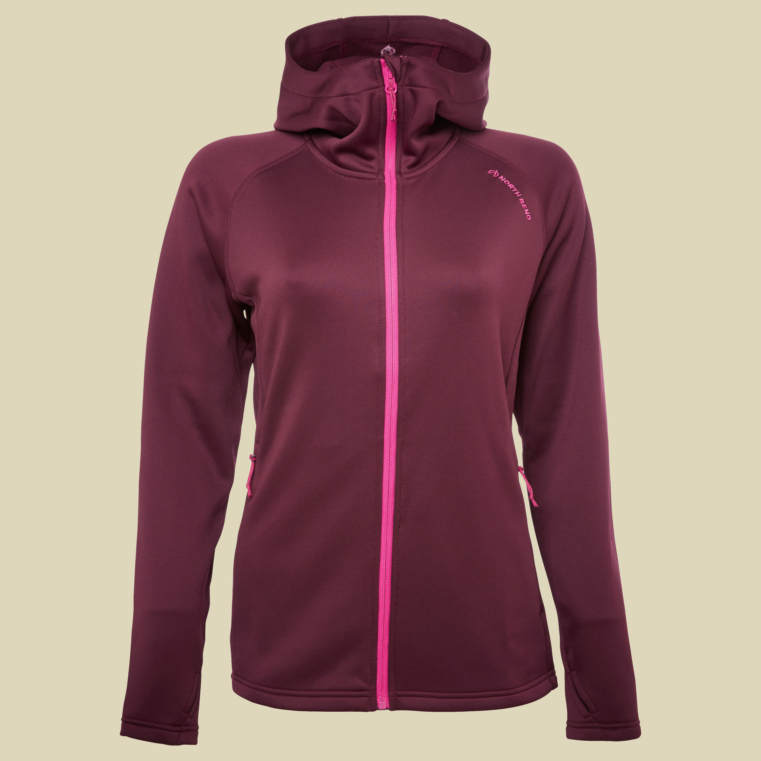 Vector Hoodie Damen Größe S Farbe dunkelburgund 3215