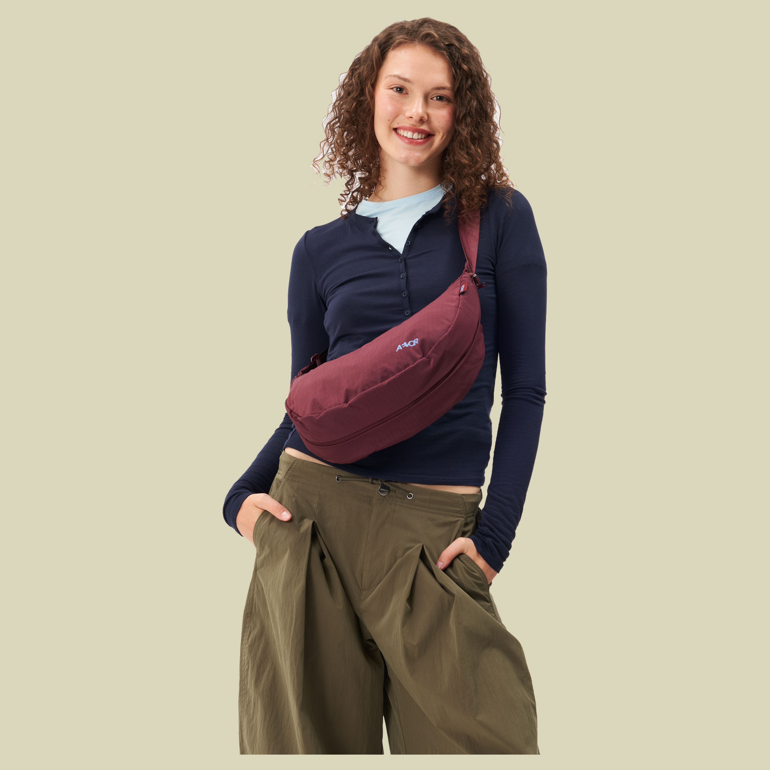 Bike Sling Bag 7 rot - burgundy