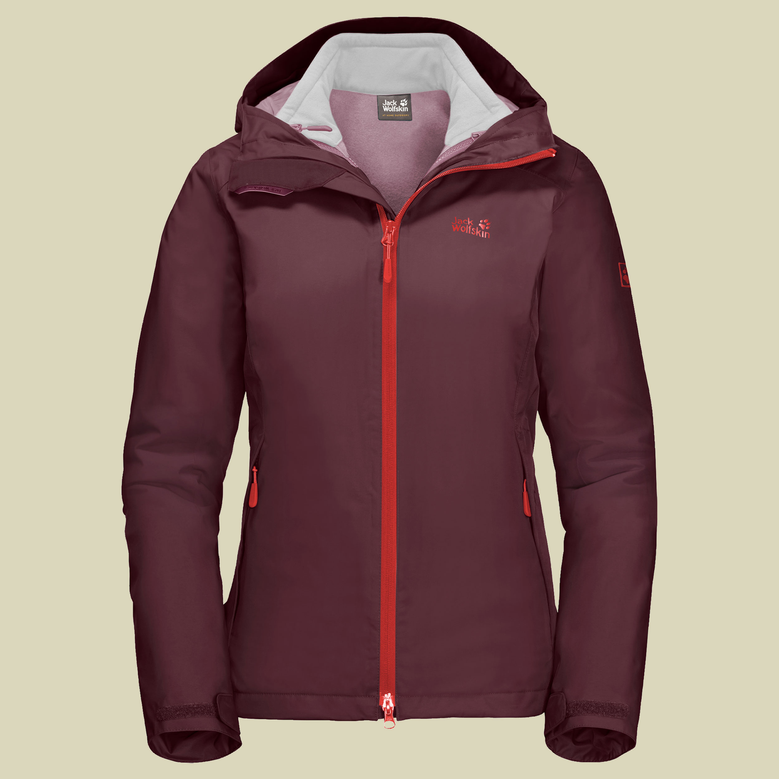 Gotland 3in1 Jacket Women Größe XL Farbe fall red