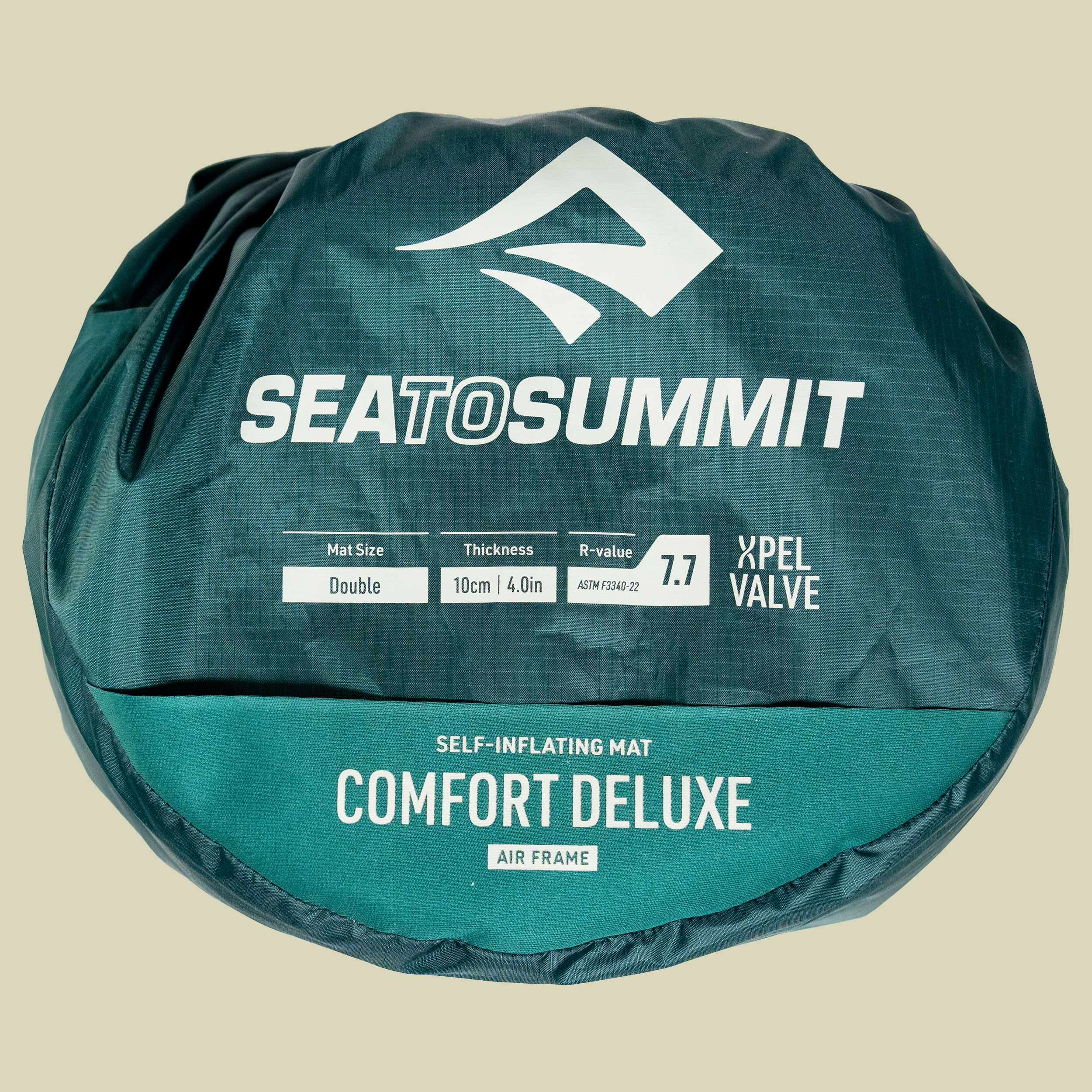 Comfort Deluxe Self Inflating Mat Double grün - Farbe rain forest