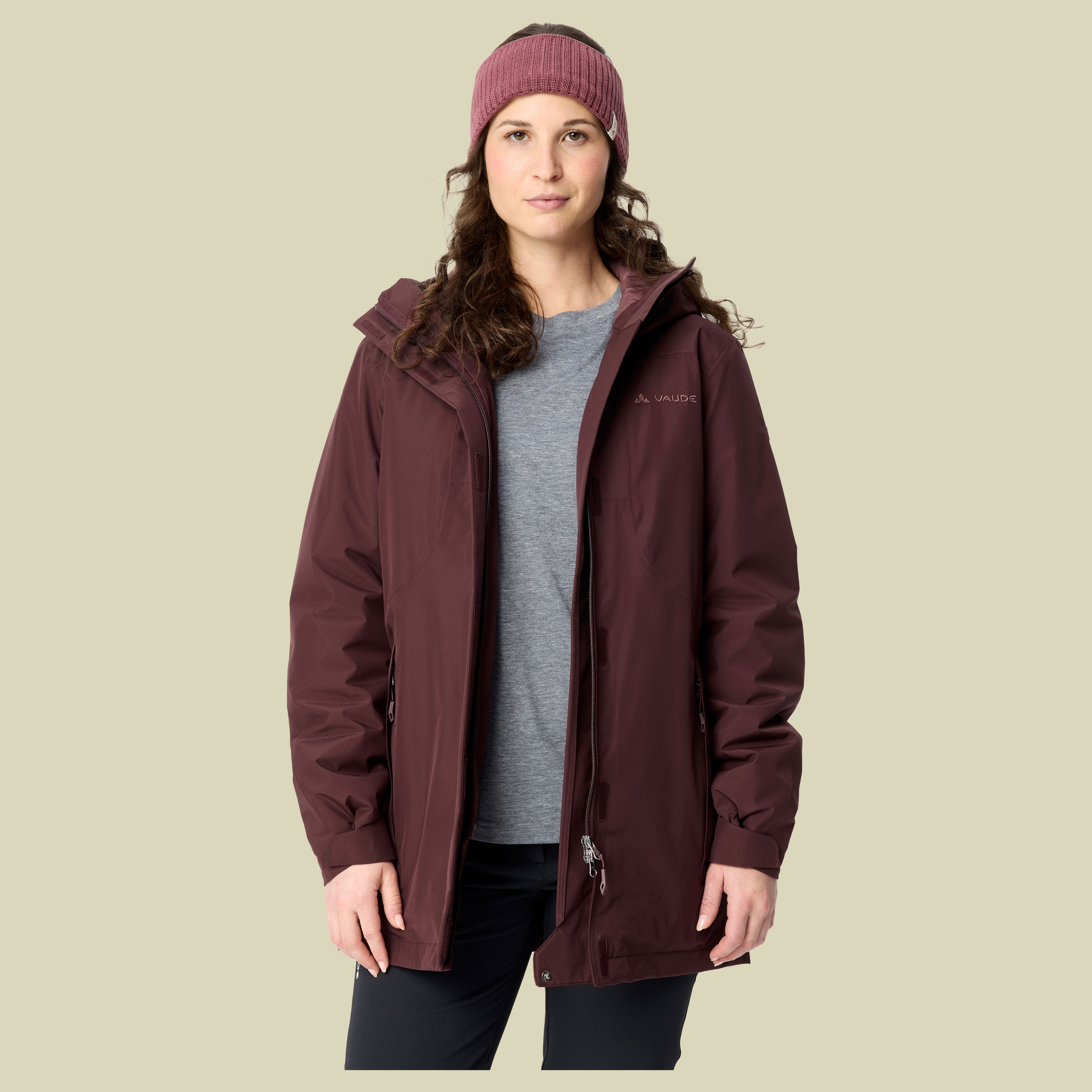 Rosemoor Padded Parka Women 46 braun - dark oak