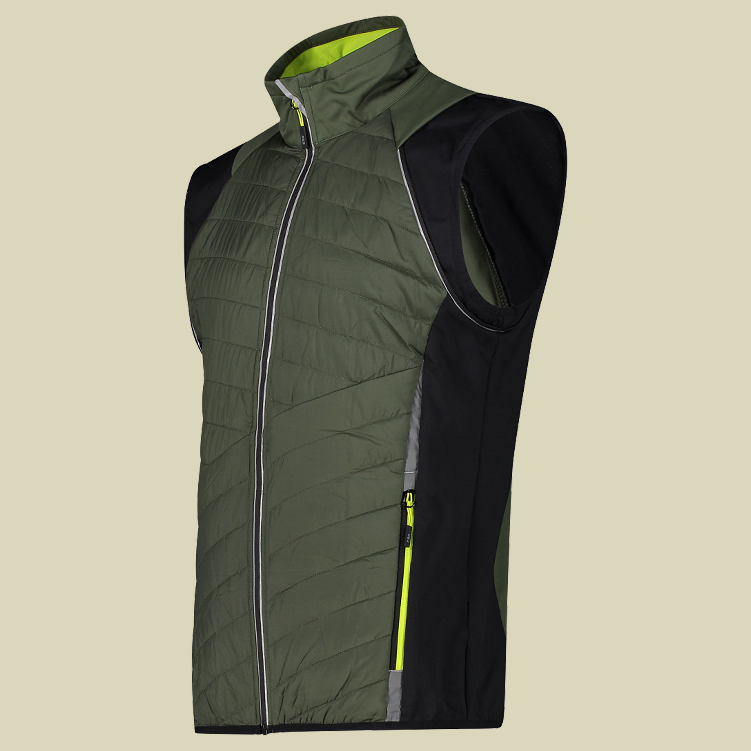 Man Jacket detachable Sleeves 30A2647 Größe 52 Farbe 15EP oil green-nero