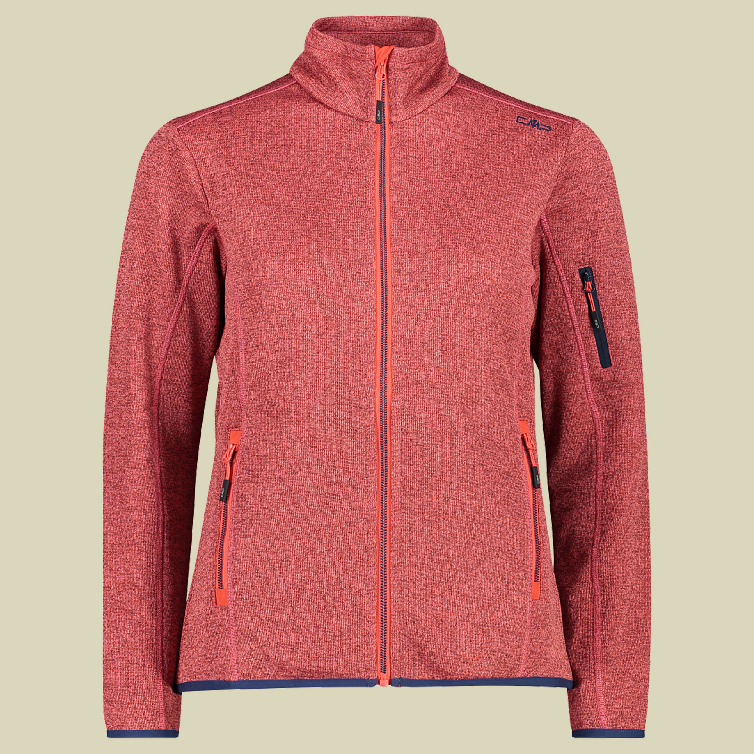 Woman Jacket Knitted + Mesh 30H5866 Größe 38 Farbe 15CL red kiss corallo