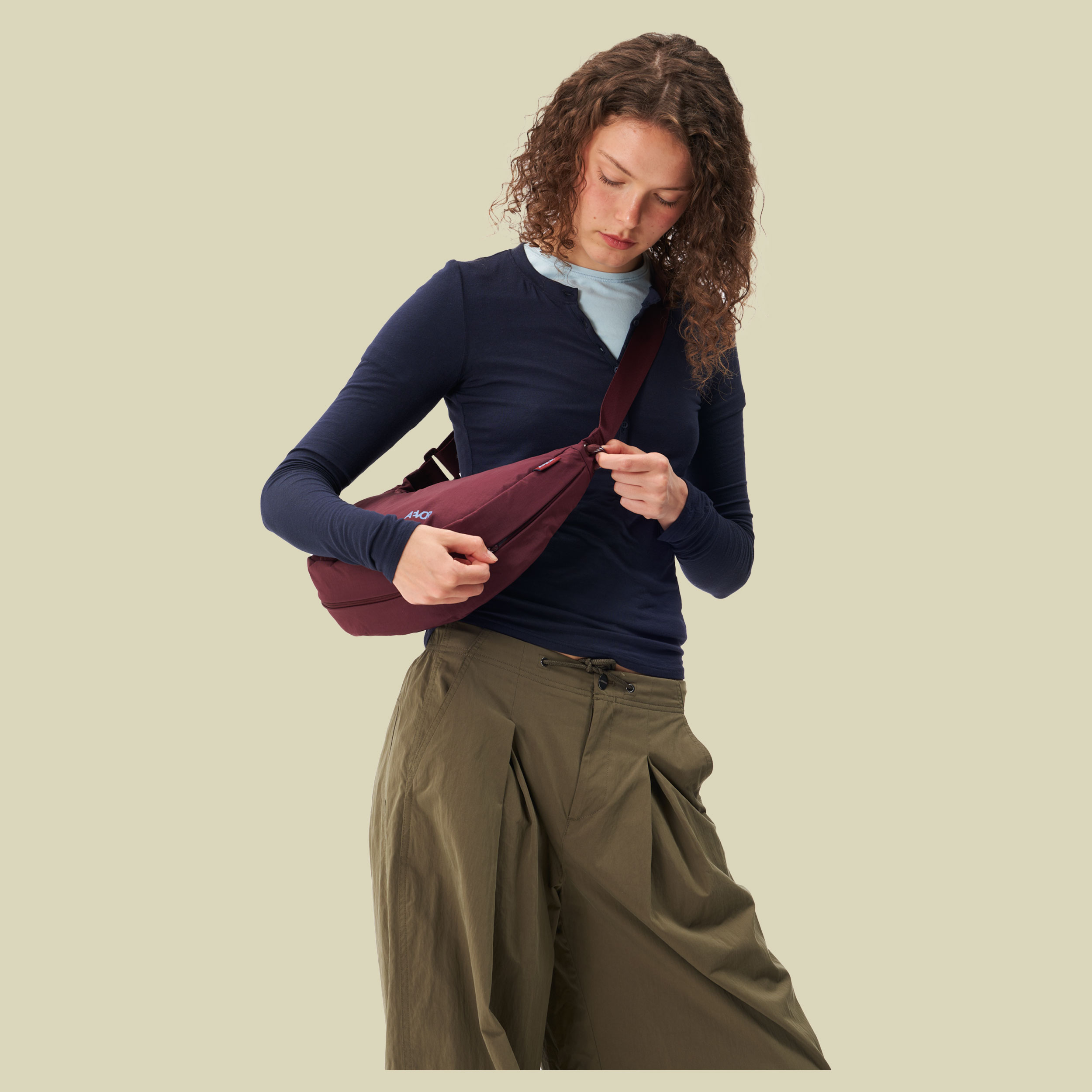Bike Sling Bag 7 rot - burgundy