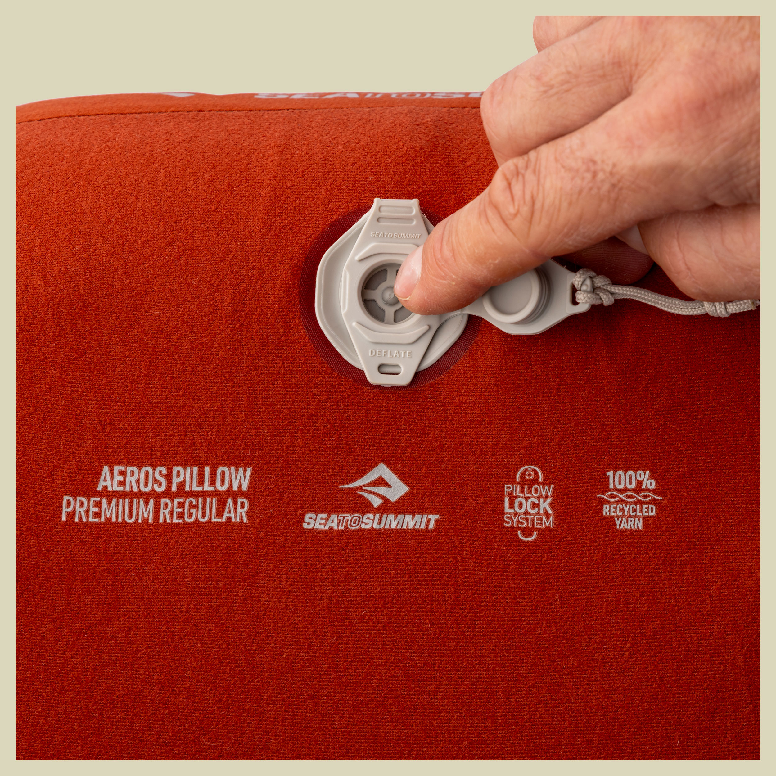 Aeros Ultralight Premium Pillow x-large rot - Farbe picante