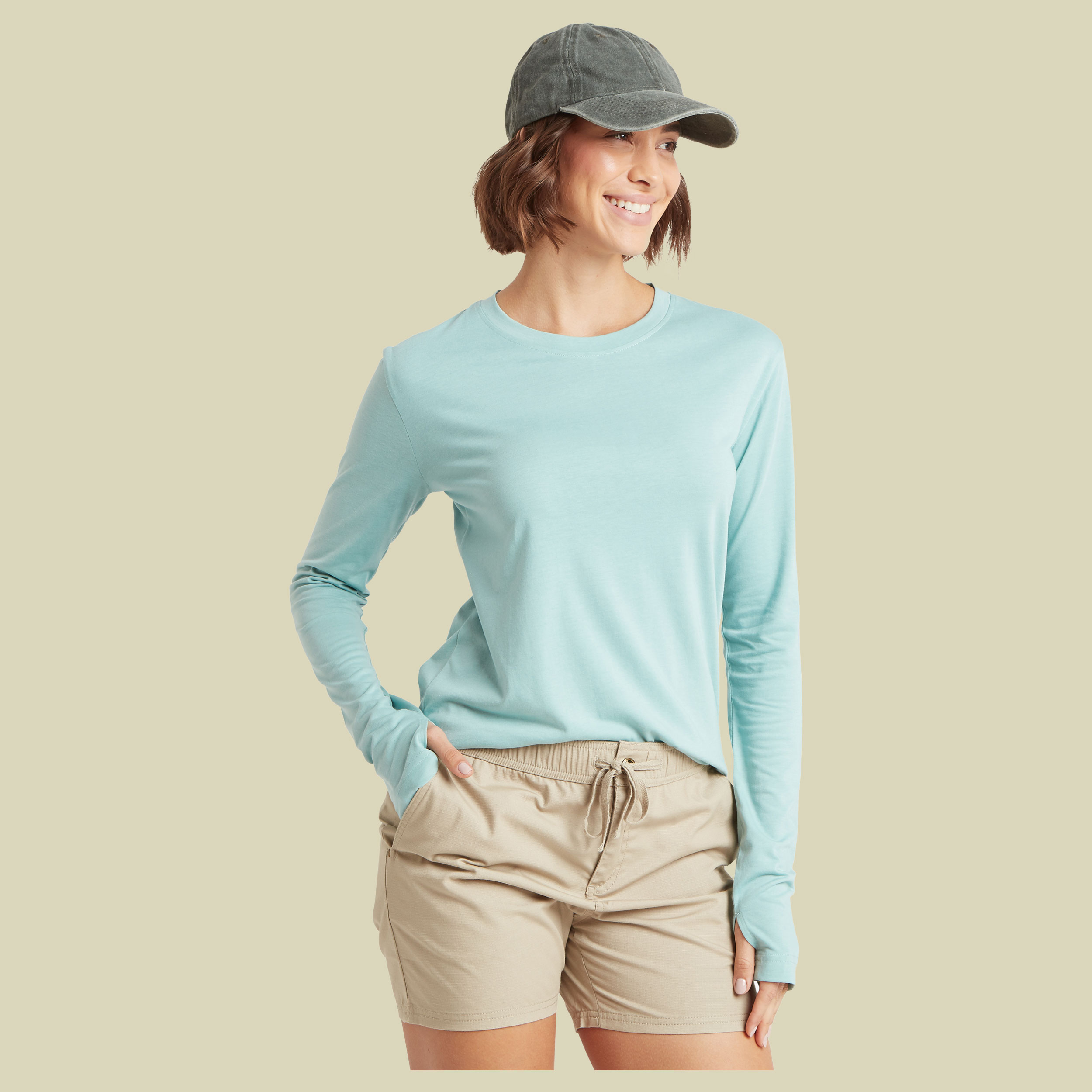 Bali LS Tee Women XS grün - Farbe mist