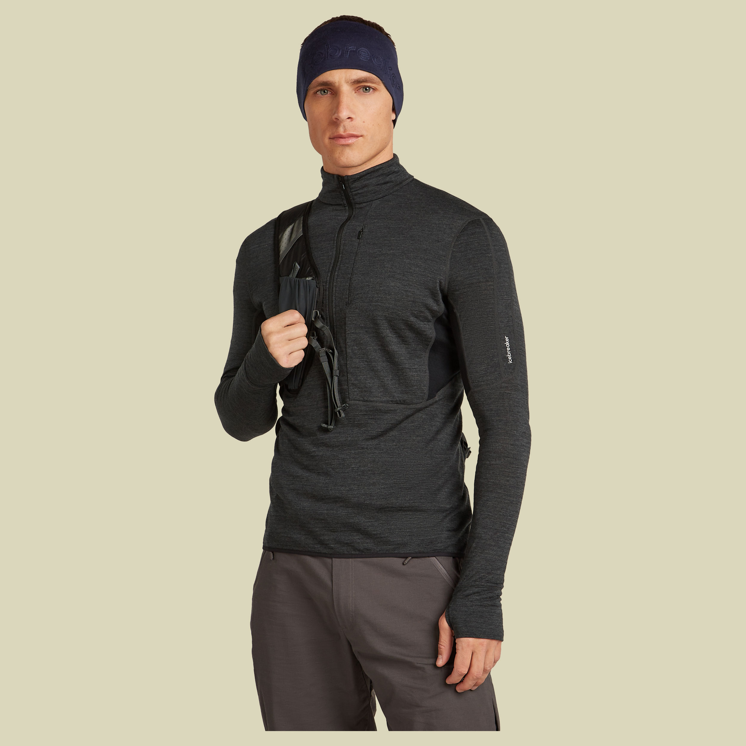 Merino 260 Tech Headband Unisex one size blau - midnight navy