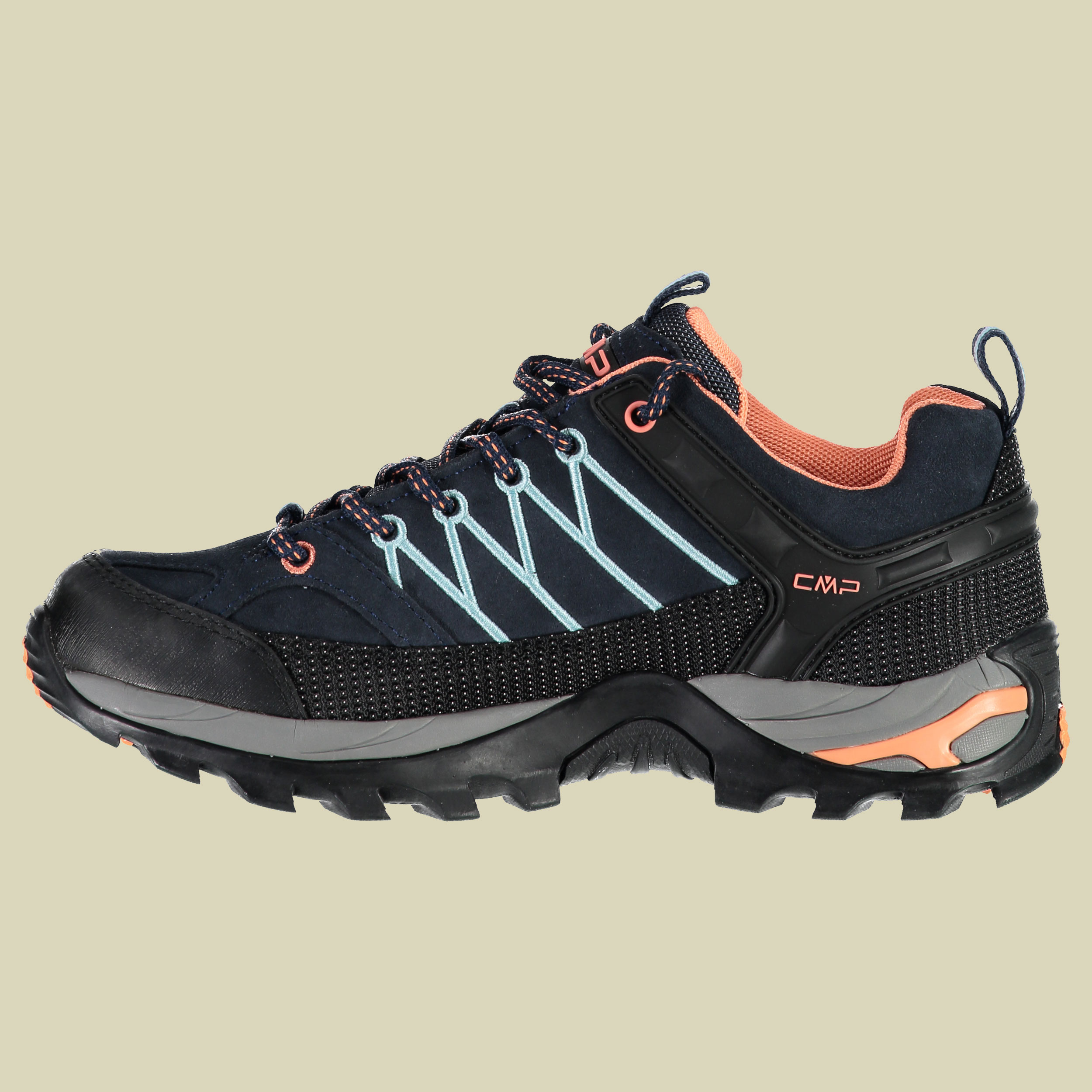 Rigel Low WMN Trekking Shoes WP Women Größe 41 Farbe b.blue-giada-peach