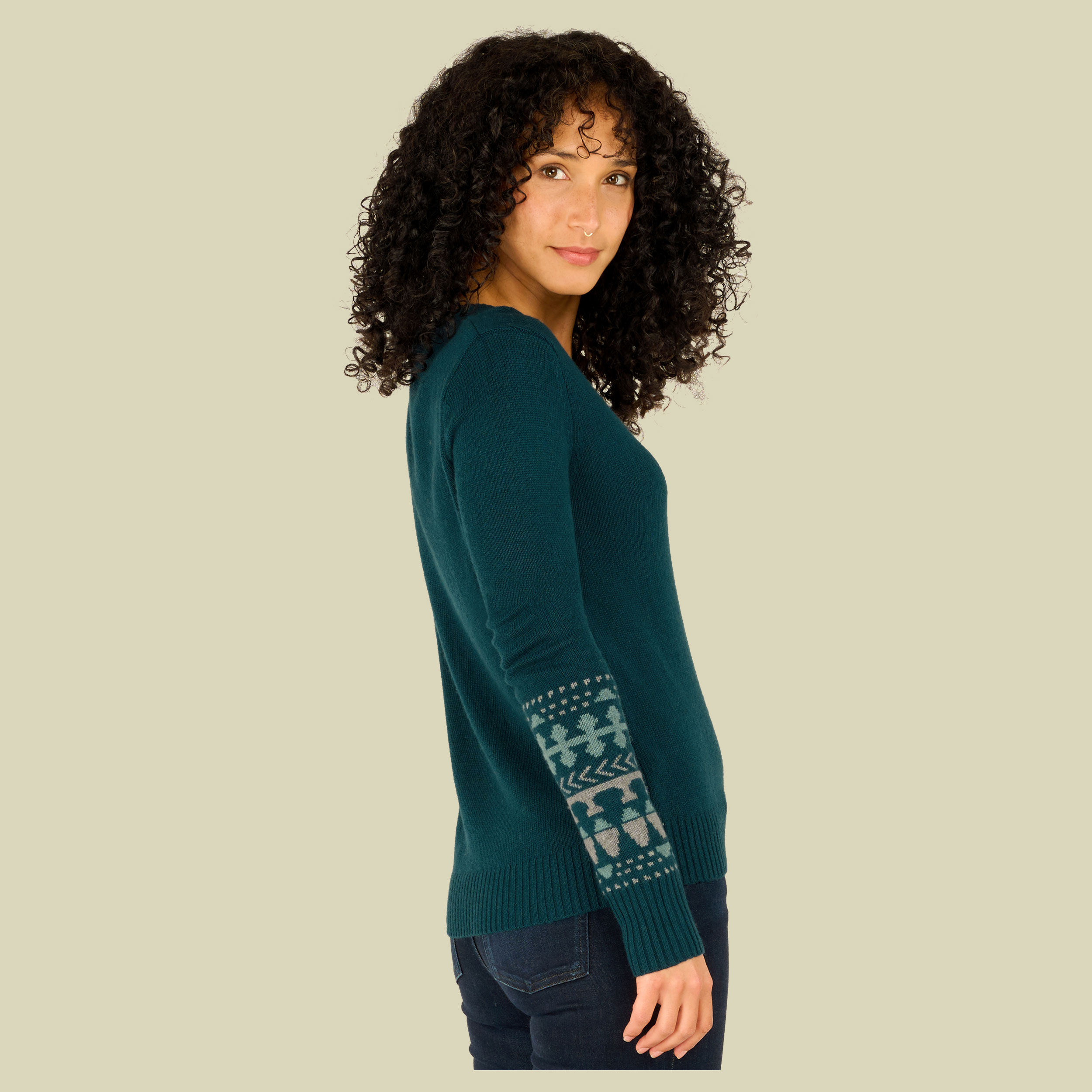 Maya V-Neck Sweater Women Größe XL Farbe verdigris