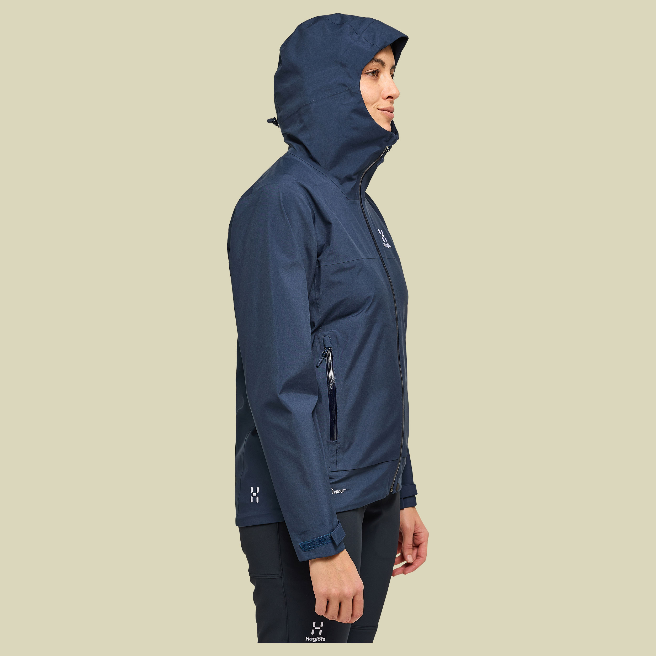 Front Proof Jacket Women blau M - tarn blue