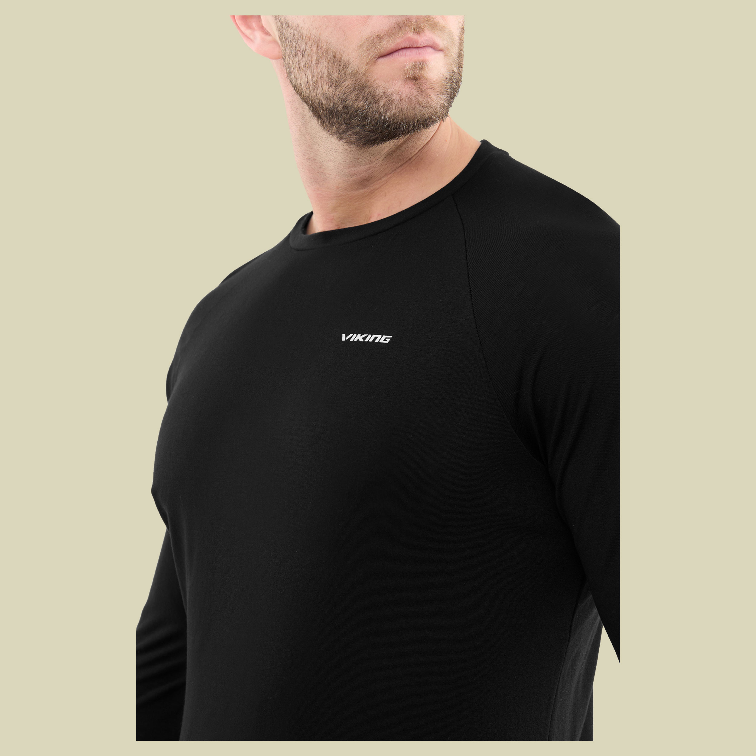 Longsleeve Andali Man XXL schwarz - Farbe black/light grey