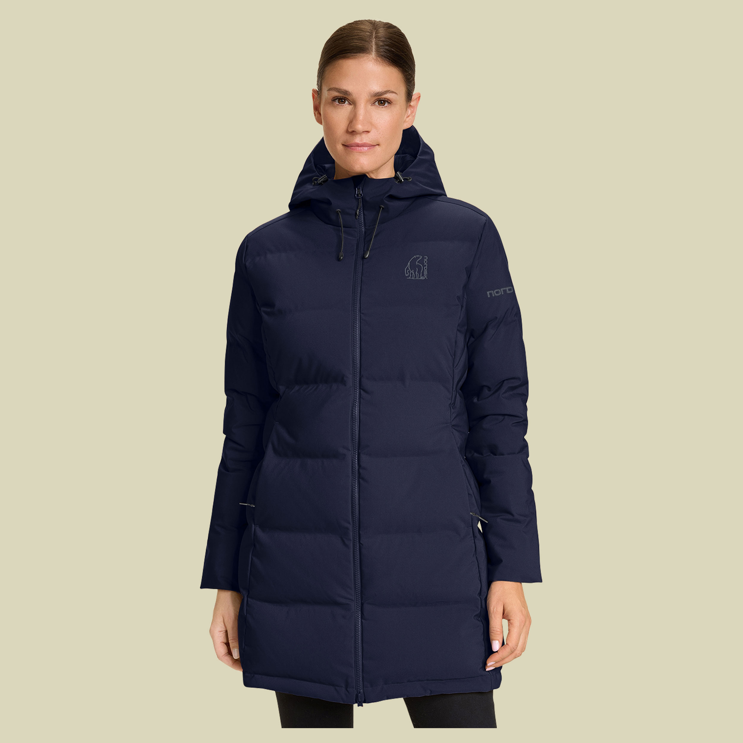 Aukea W's Bonded Down Coat S blau - maritime blue