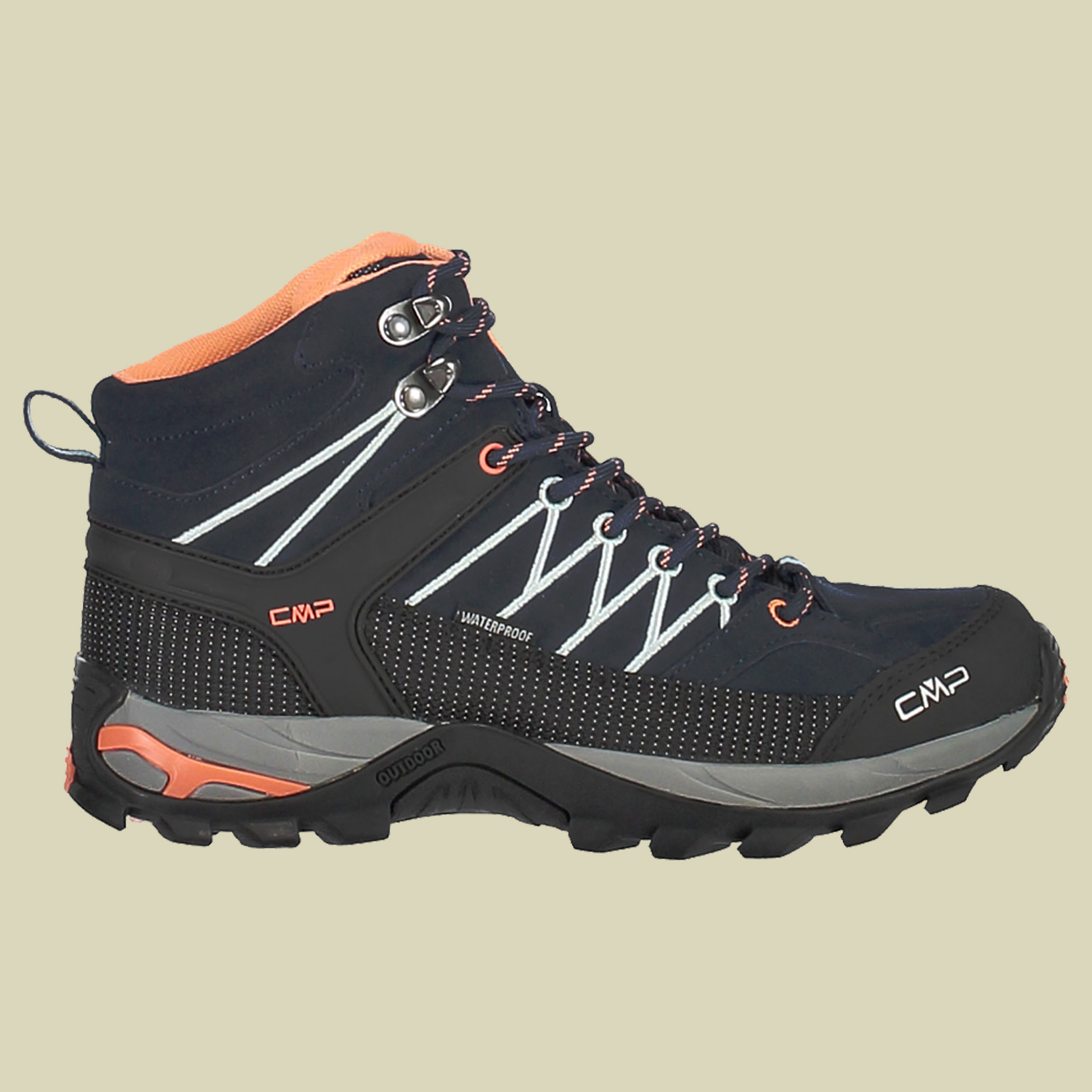 Rigel Mid WMN Trekking Shoes WP Women Größe 38 Farbe 92AD_blue-giada-peach