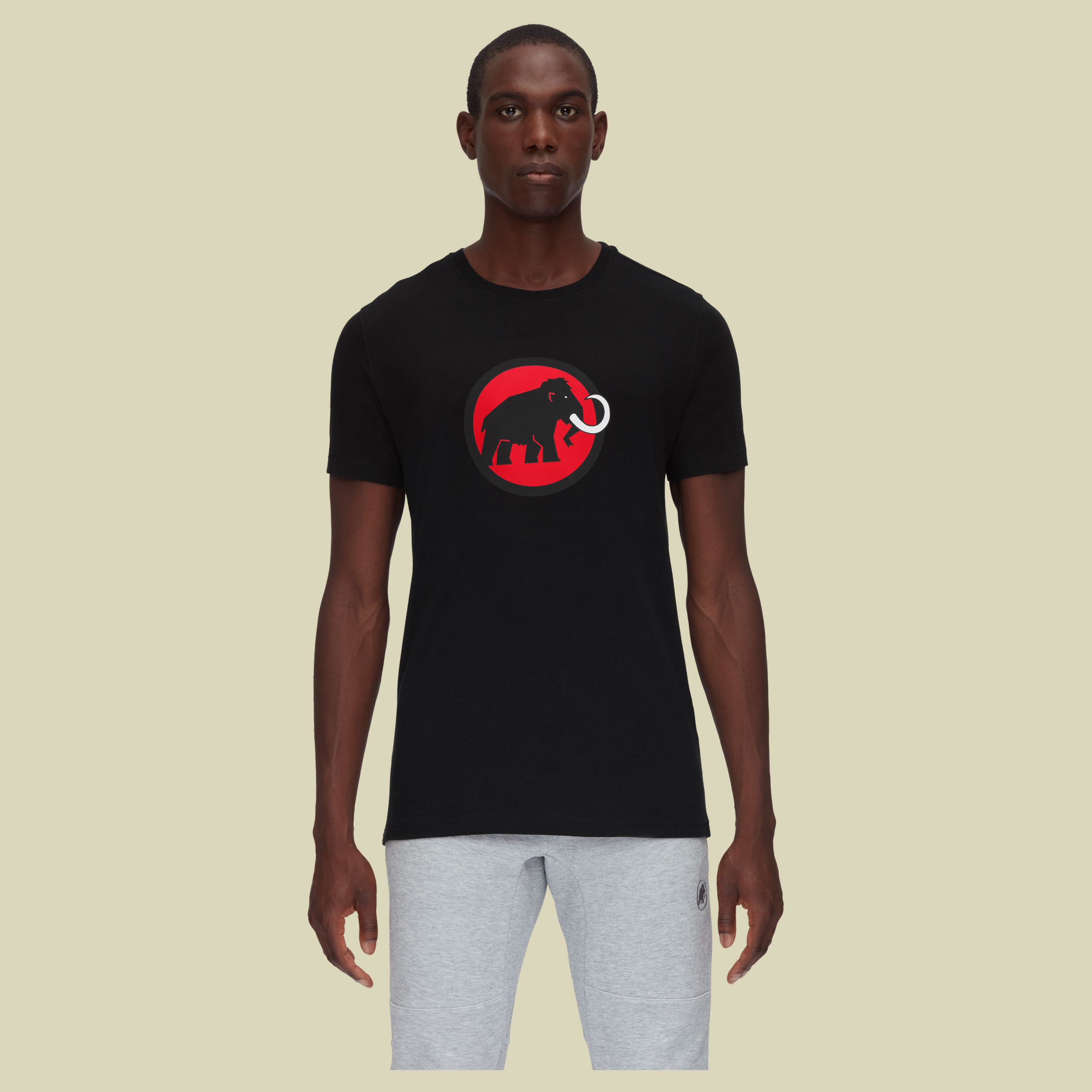 Classic T-Shirt Men mit Logo-Print Größe XL Farbe black-spicy