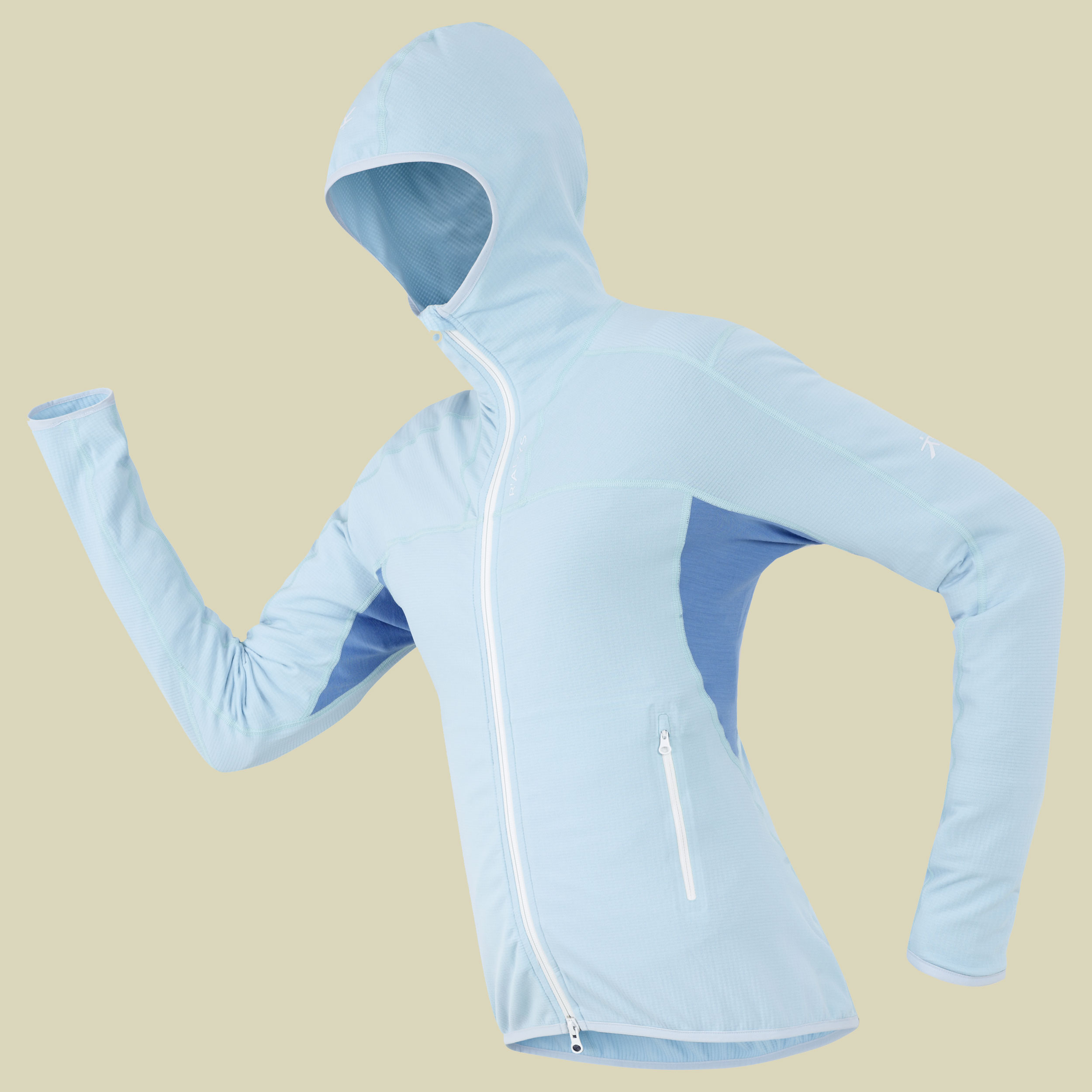 R 8 W Light Stretchfleece-Jacke Women Größe L Farbe aqua