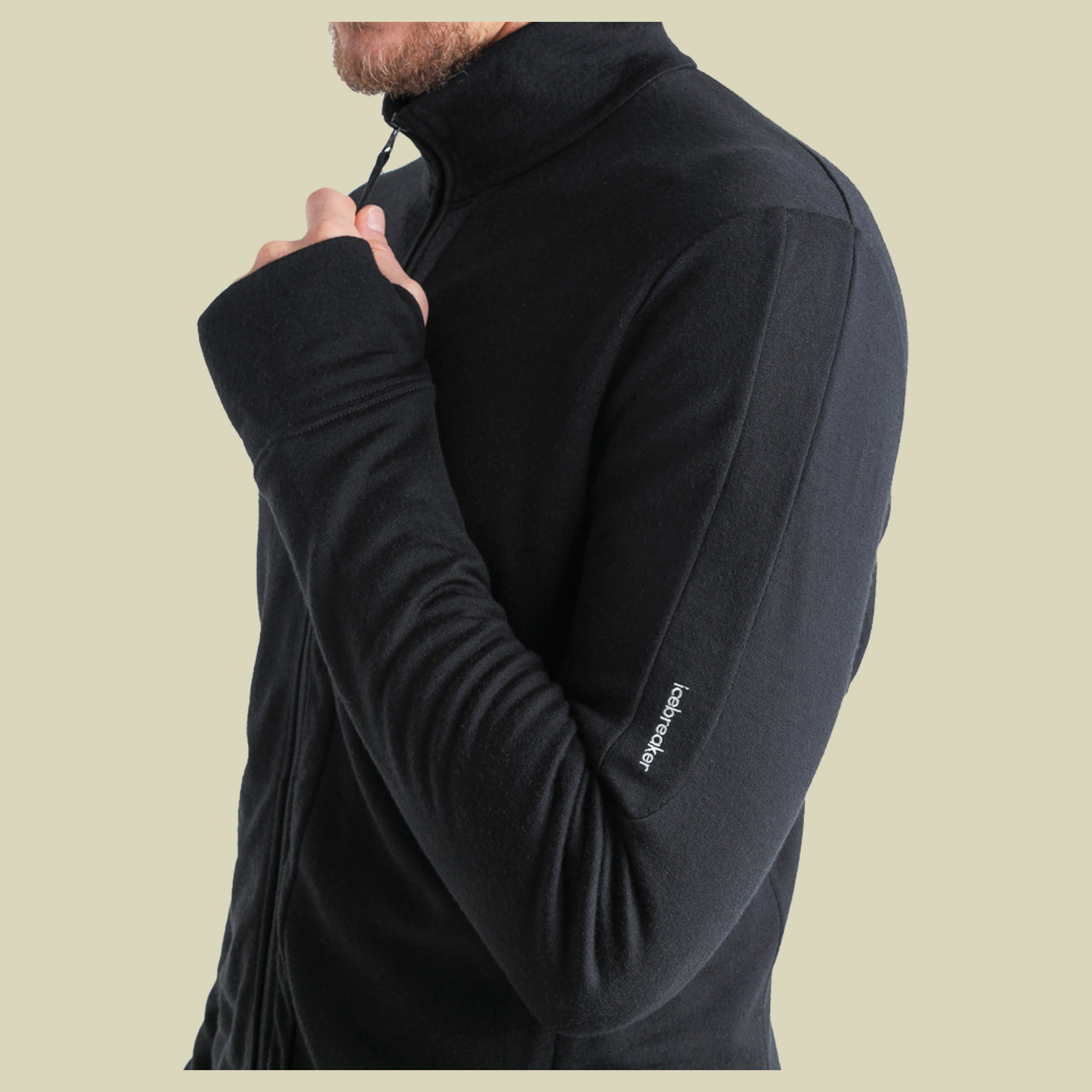 Merino 260 Quantum IV LS Zip Men S schwarz - black