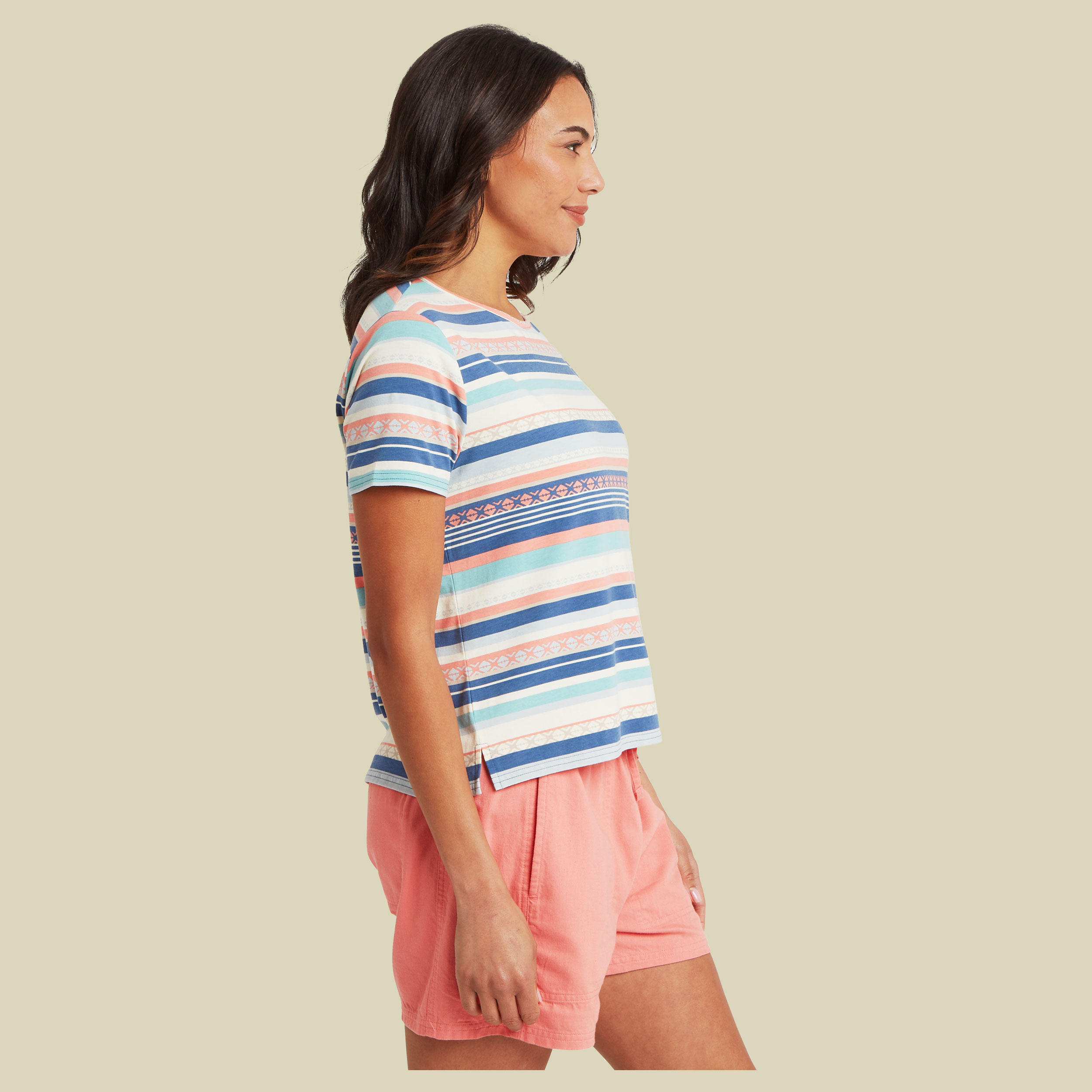 Nehha Relaxed Tee XL mehrfarbig 2 - Farbe seaport indreni