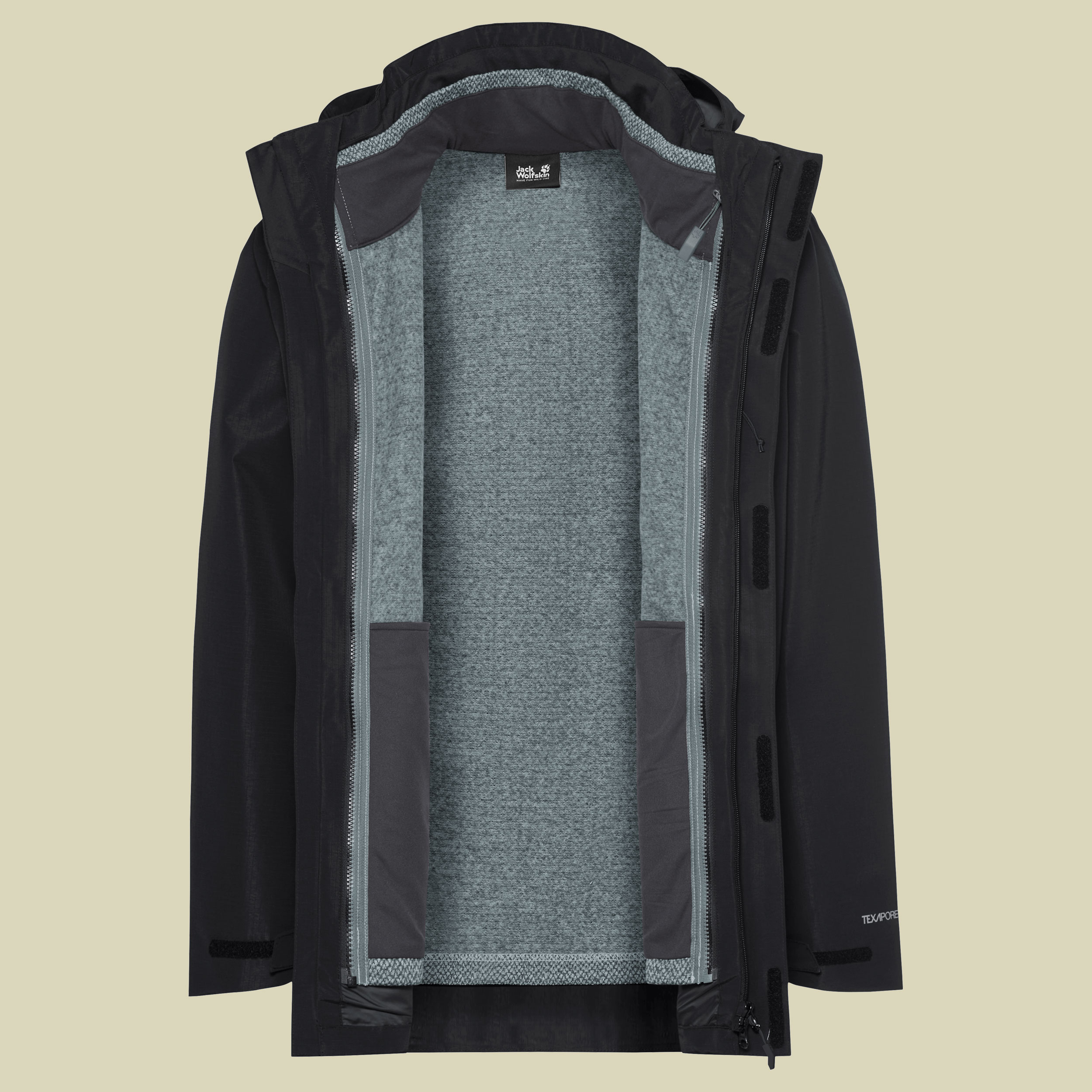 Pinetrail 3in1 Jacket Men XXXL schwarz - black