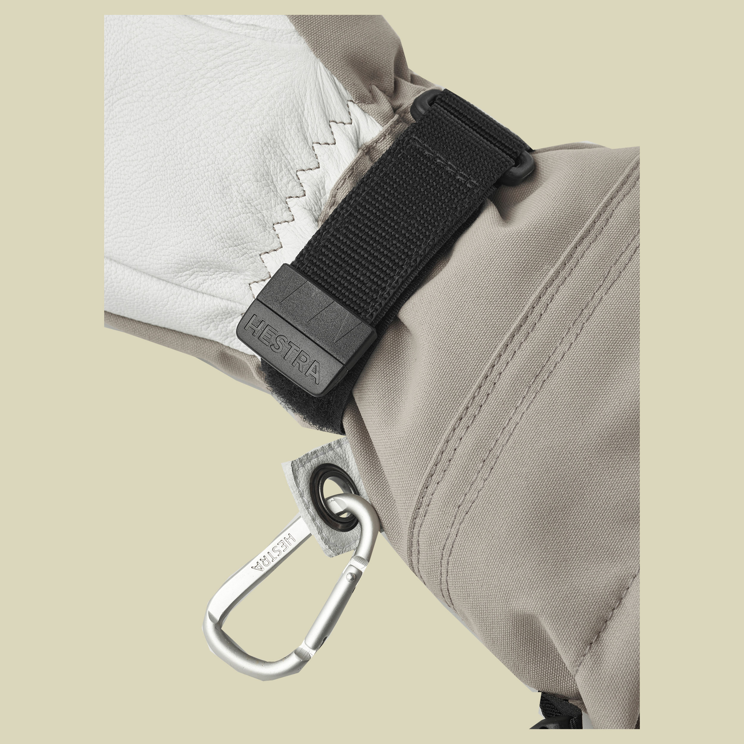 Army Leather Heli Ski 3-Finger grün 9 - Farbe khaki