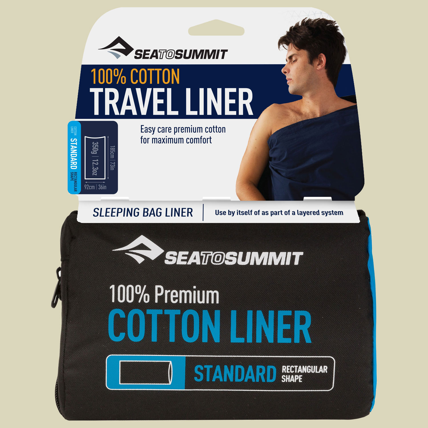 Premium Cotton Travel Liner -Standard Rectangular